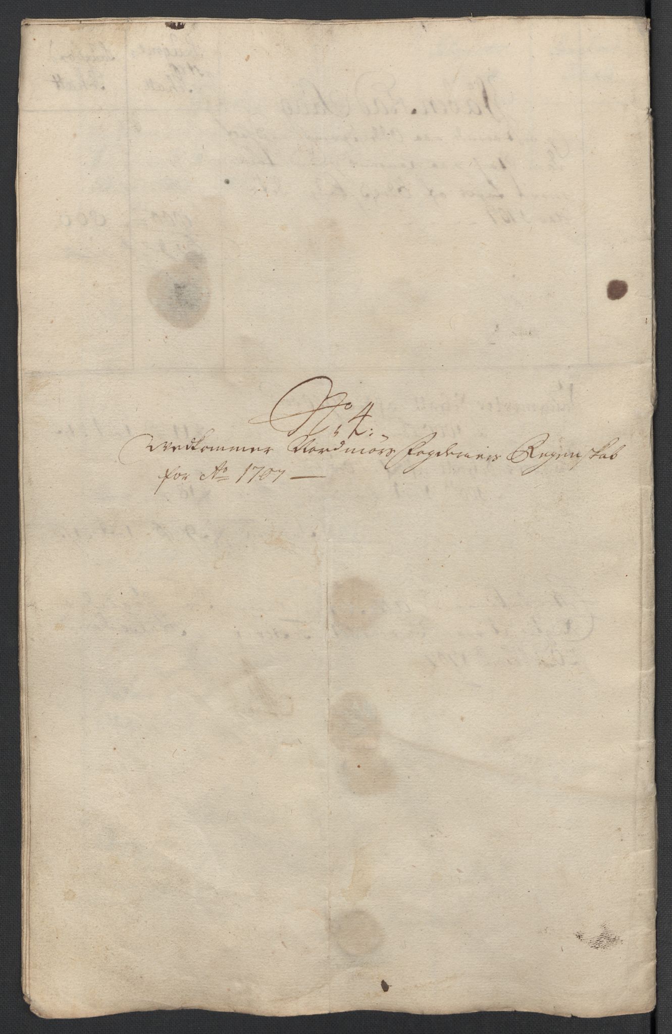 Rentekammeret inntil 1814, Reviderte regnskaper, Fogderegnskap, AV/RA-EA-4092/R56/L3742: Fogderegnskap Nordmøre, 1706-1707, p. 247