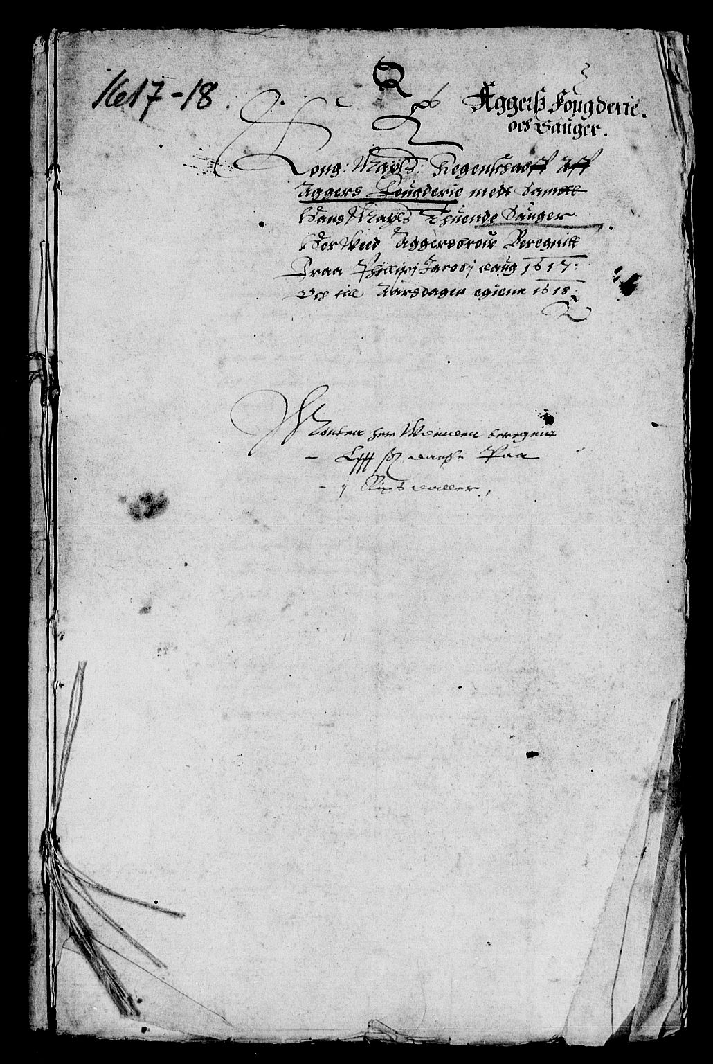 Rentekammeret inntil 1814, Reviderte regnskaper, Lensregnskaper, AV/RA-EA-5023/R/Rb/Rba/L0042: Akershus len, 1617-1618