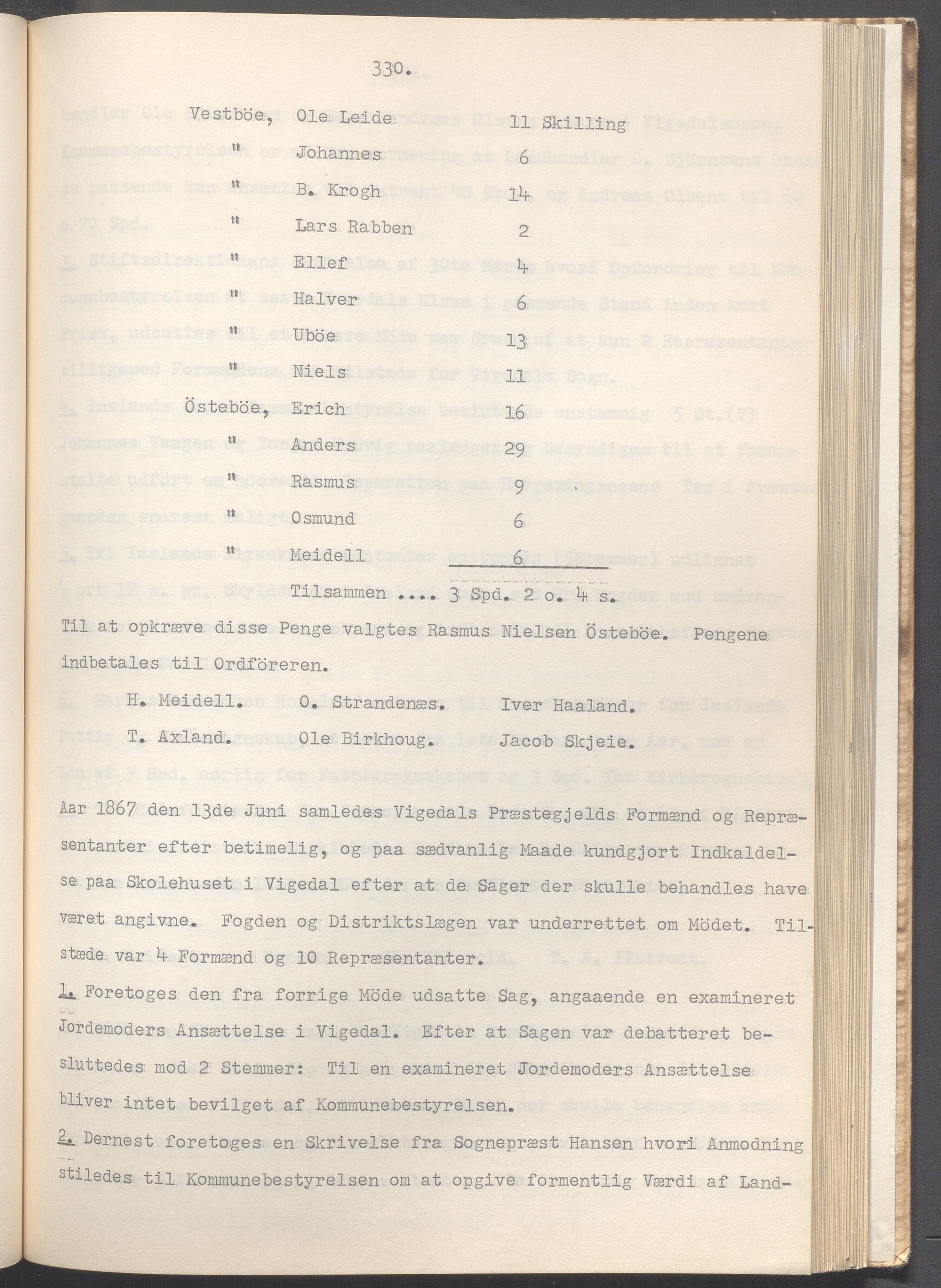 Vikedal kommune - Formannskapet, IKAR/K-100598/A/Ac/L0002: Avskrift av møtebok, 1862-1874, p. 330