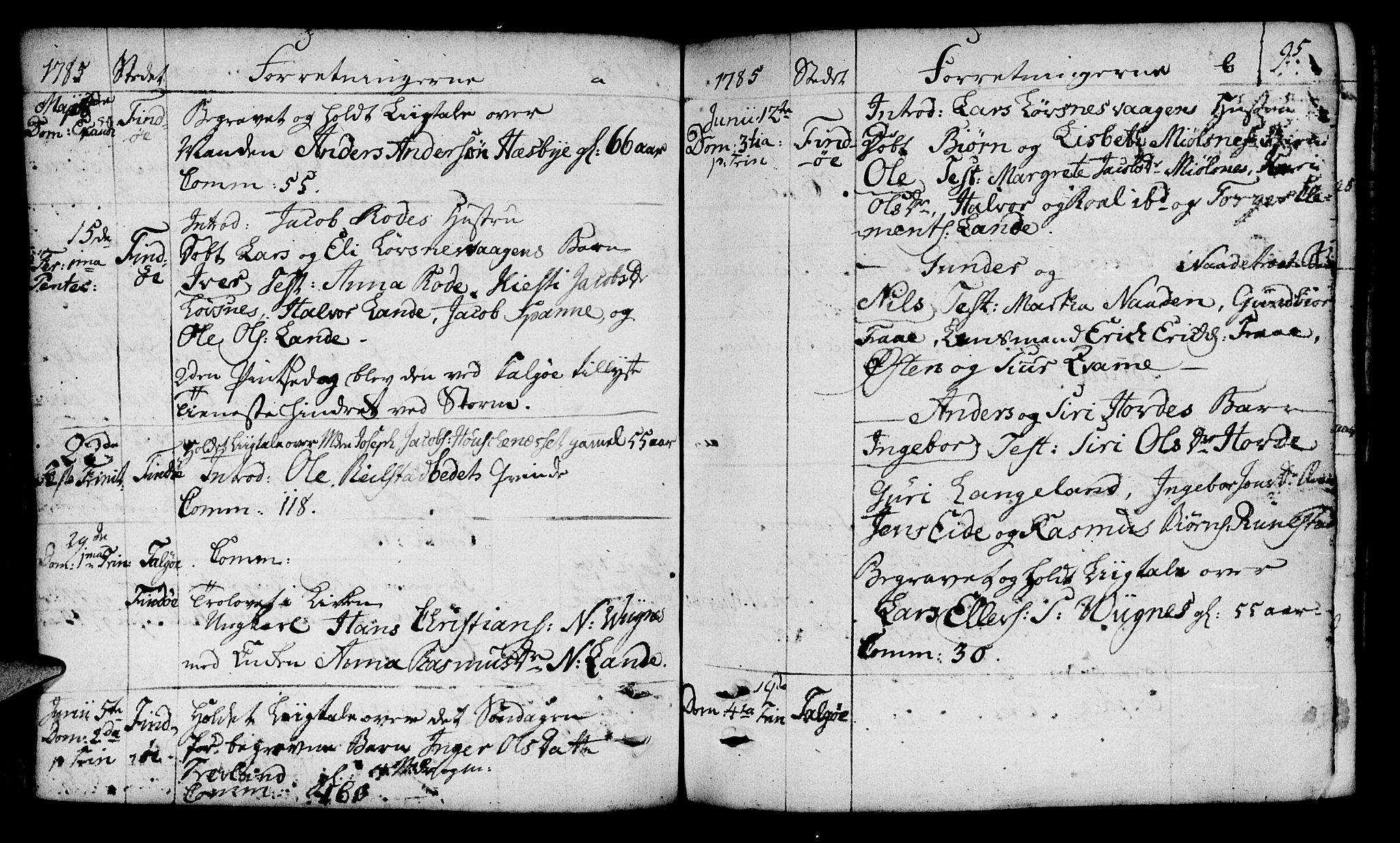 Finnøy sokneprestkontor, AV/SAST-A-101825/H/Ha/Haa/L0005: Parish register (official) no. A 5, 1773-1816, p. 95