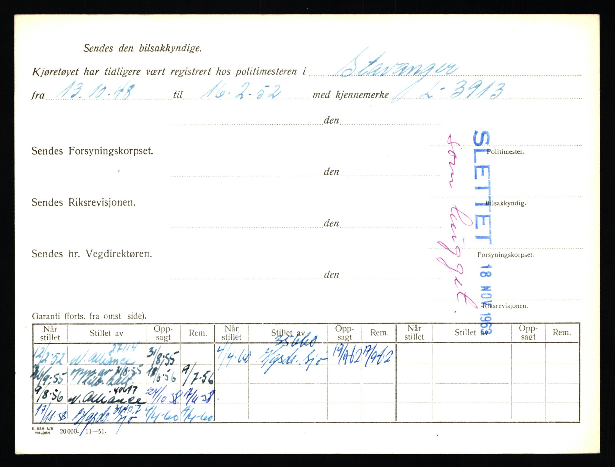 Stavanger trafikkstasjon, AV/SAST-A-101942/0/F/L0024: L-13000 - L-13499, 1930-1971, p. 1380