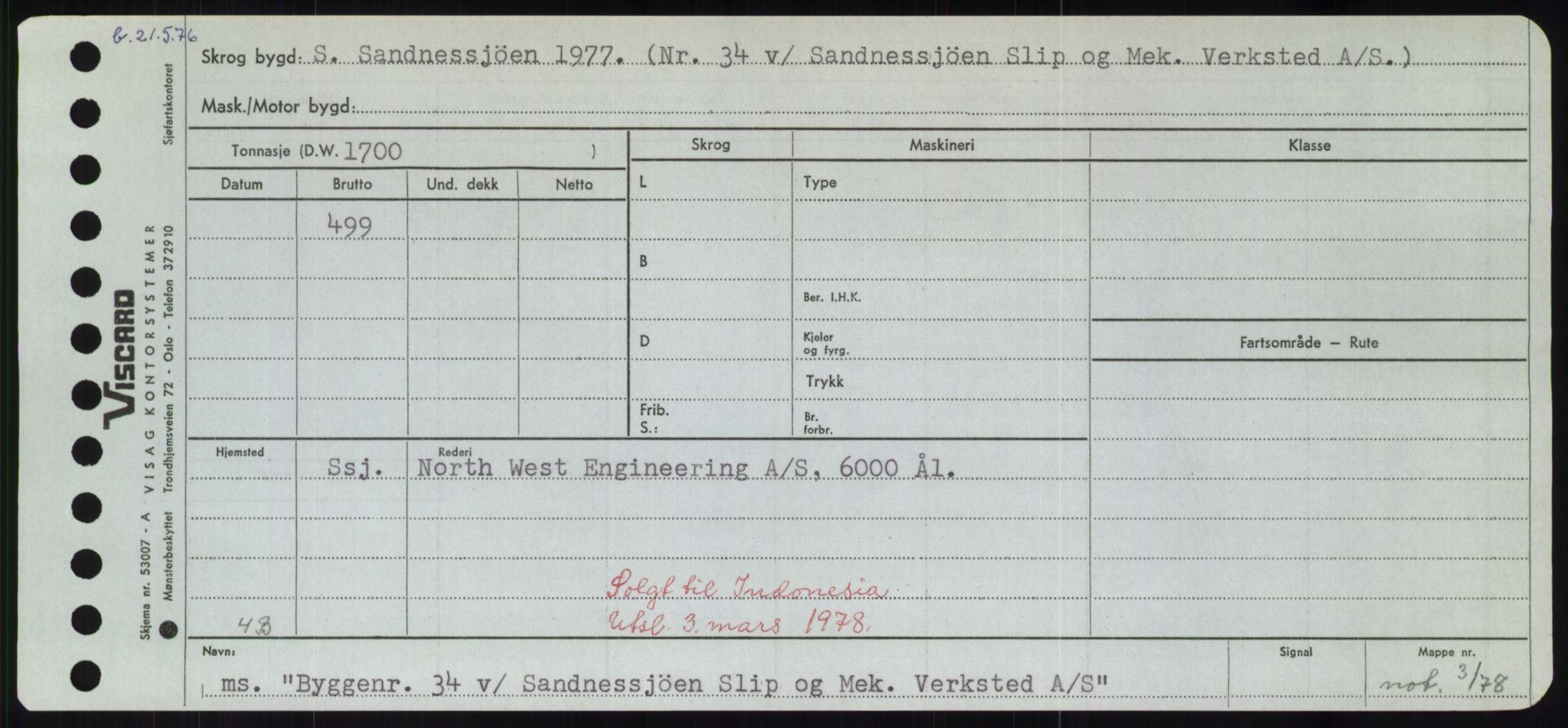 Sjøfartsdirektoratet med forløpere, Skipsmålingen, RA/S-1627/H/Hd/L0006: Fartøy, Byg-Båt, p. 571