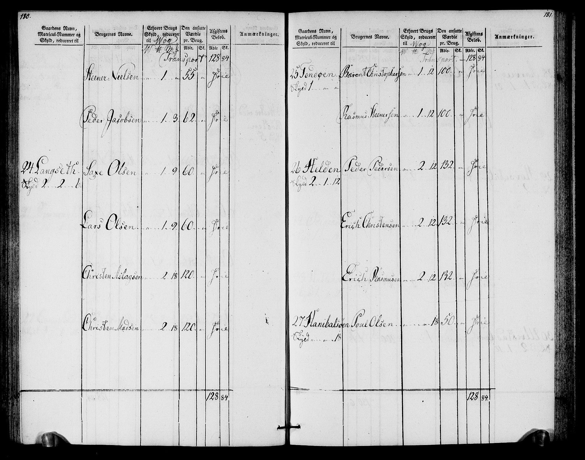 Rentekammeret inntil 1814, Realistisk ordnet avdeling, AV/RA-EA-4070/N/Ne/Nea/L0125a: Sunnmøre fogderi. Oppebørselsregister for fogderiets nordre del, 1803, p. 92