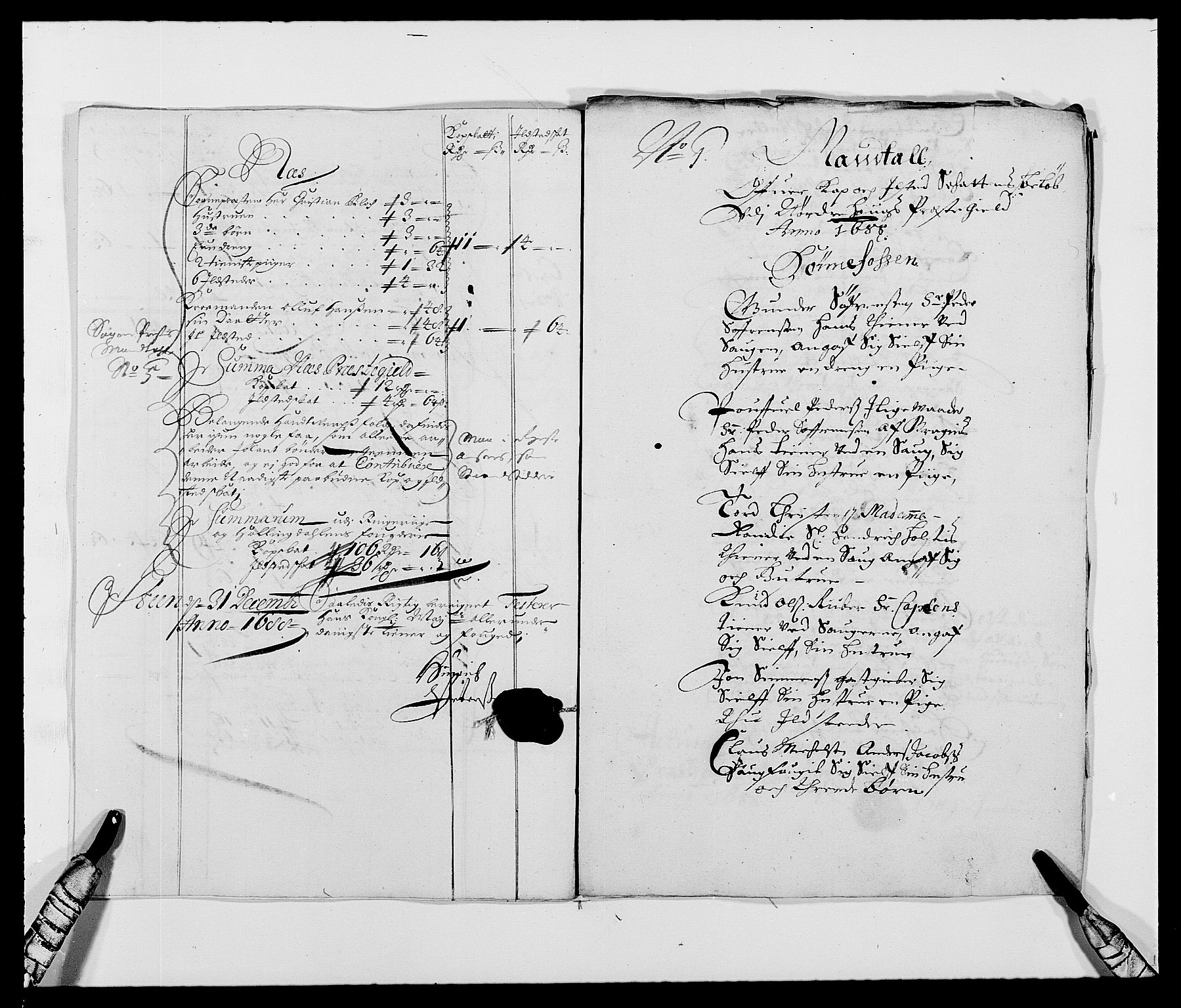 Rentekammeret inntil 1814, Reviderte regnskaper, Fogderegnskap, AV/RA-EA-4092/R21/L1447: Fogderegnskap Ringerike og Hallingdal, 1687-1689, p. 205