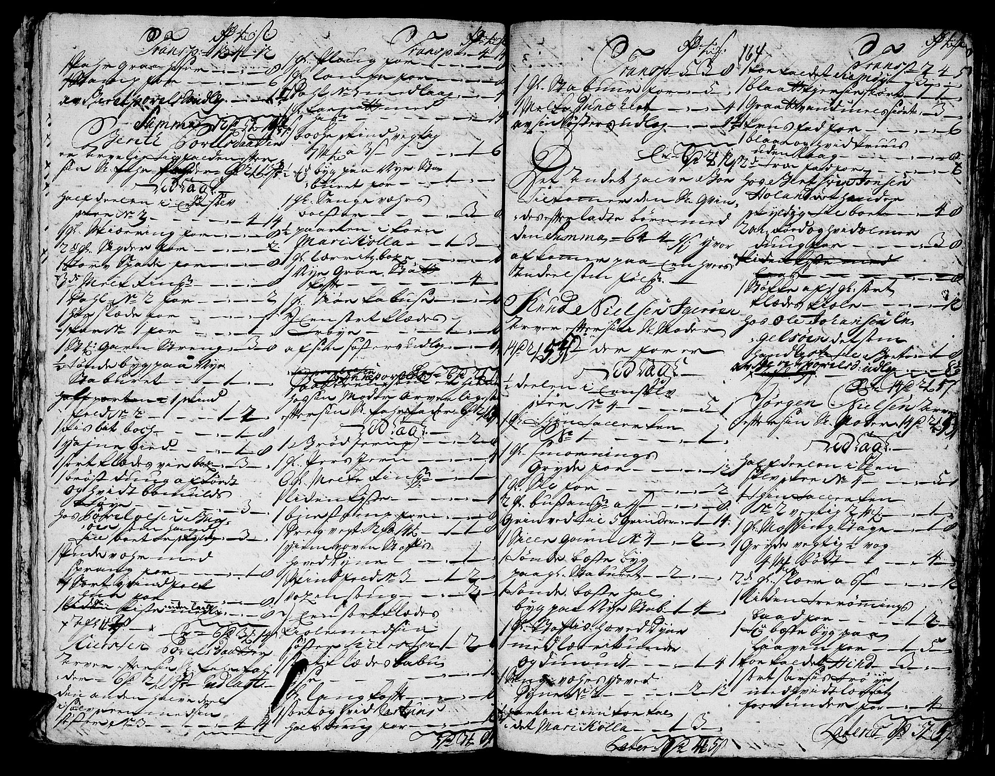 Helgeland sorenskriveri, SAT/A-0004/3/3A/L0016: Konseptprotokoll 1, 1748-1749, p. 163b-164a