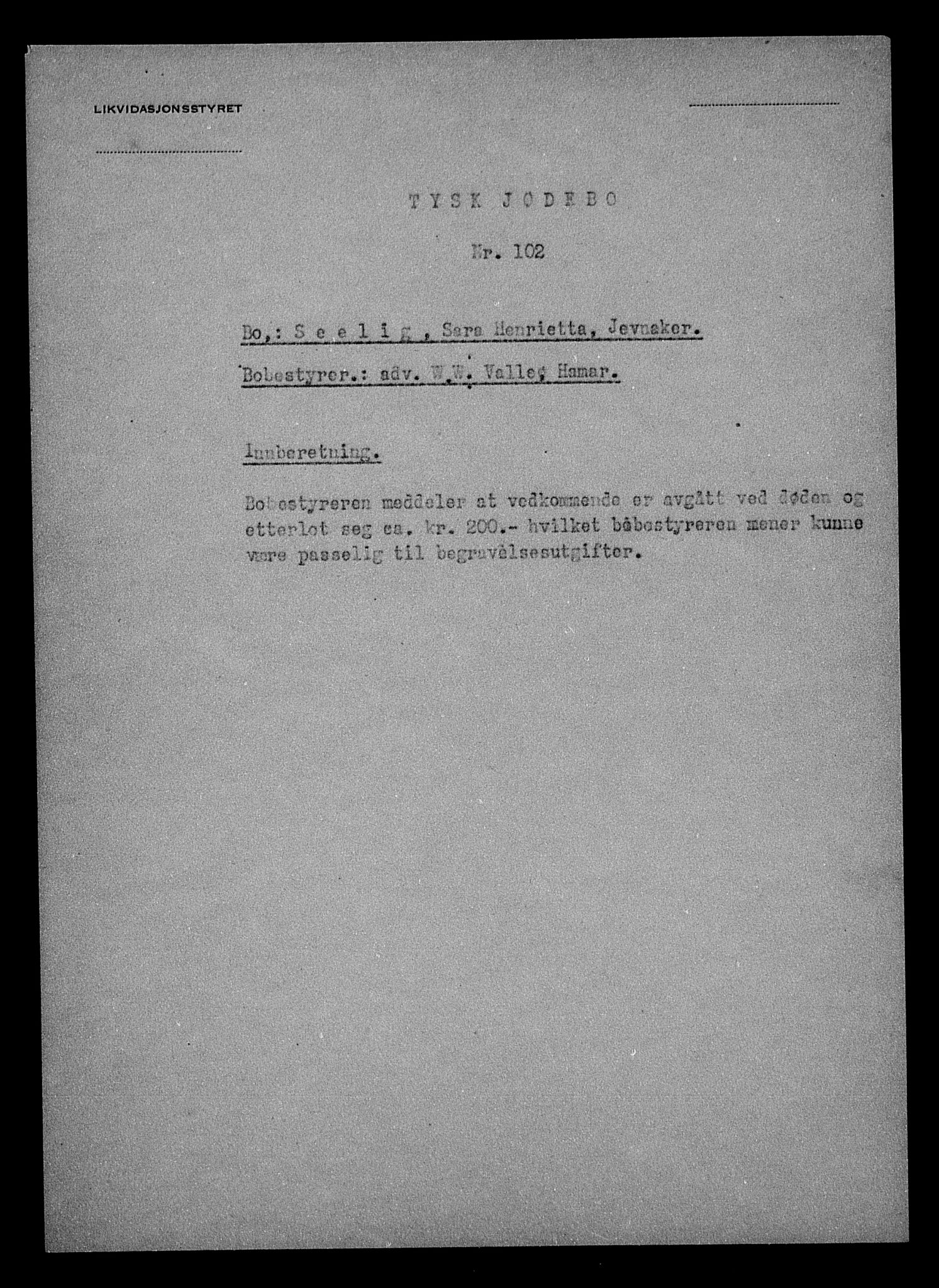 Justisdepartementet, Tilbakeføringskontoret for inndratte formuer, AV/RA-S-1564/H/Hc/Hcd/L1007: --, 1945-1947, p. 39