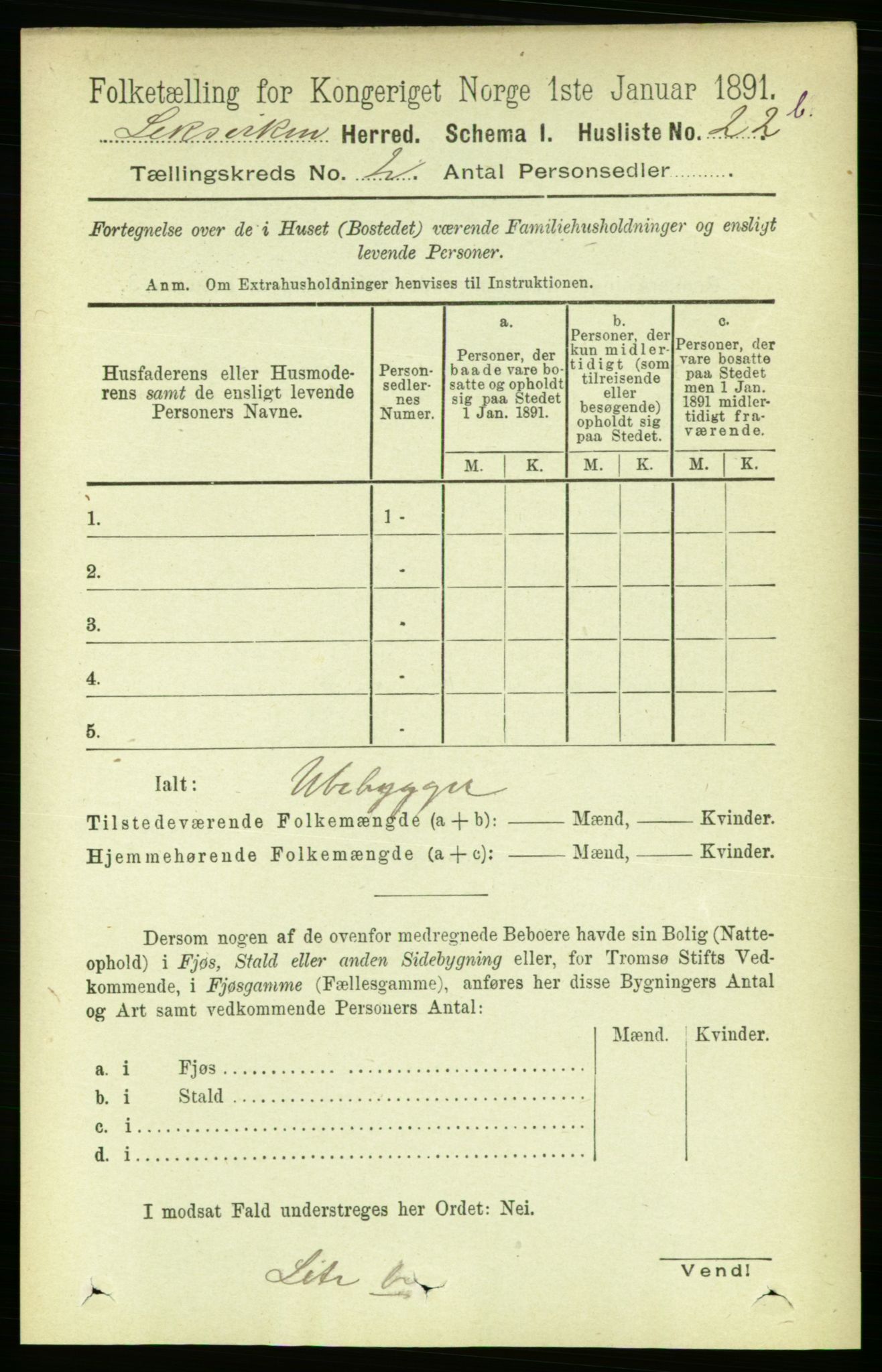 RA, 1891 census for 1718 Leksvik, 1891, p. 618