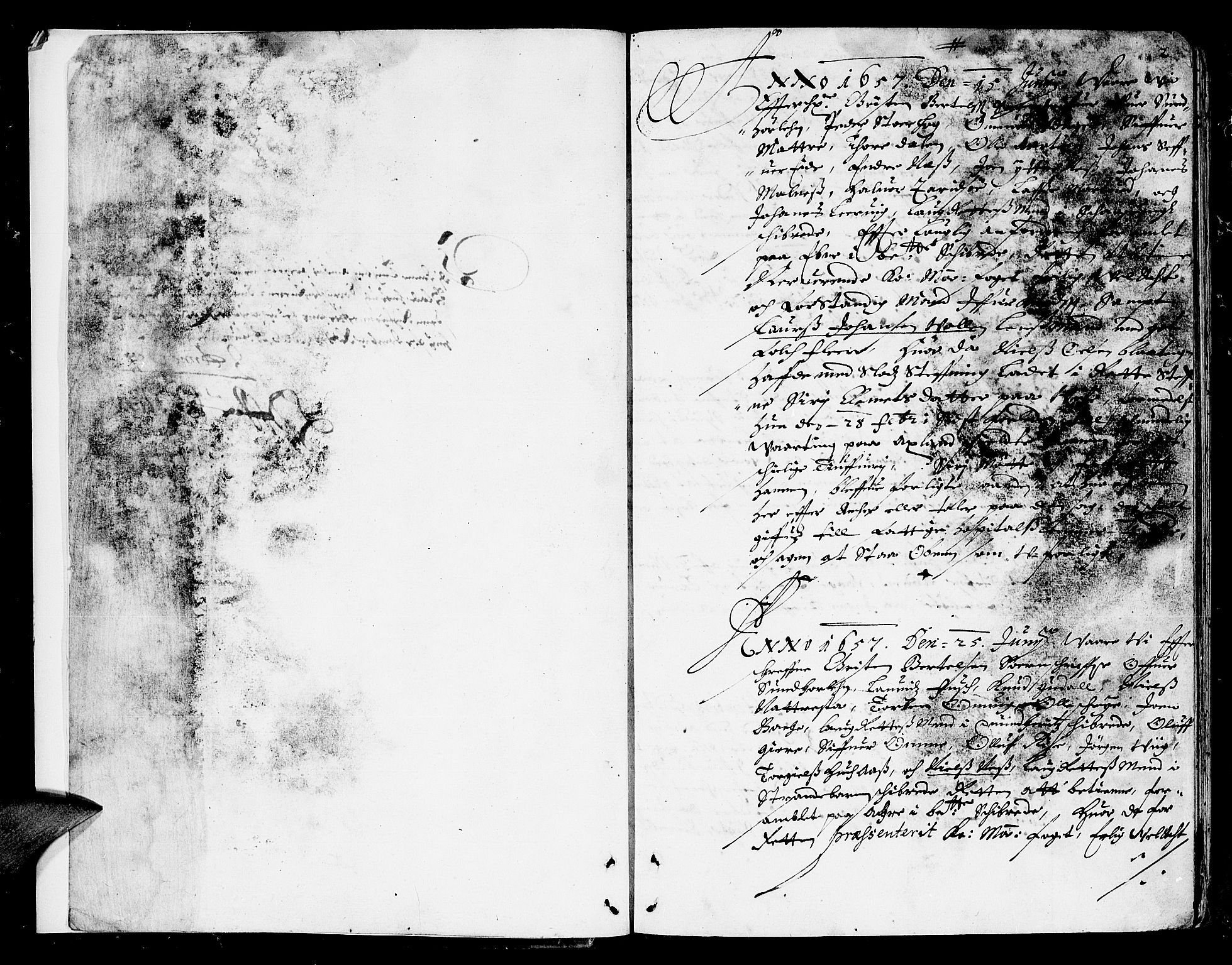 Sunnhordland sorenskrivar, SAB/A-2401/1/F/Faa/L0006: Tingbøker, 1657-1659, p. 1b-2a