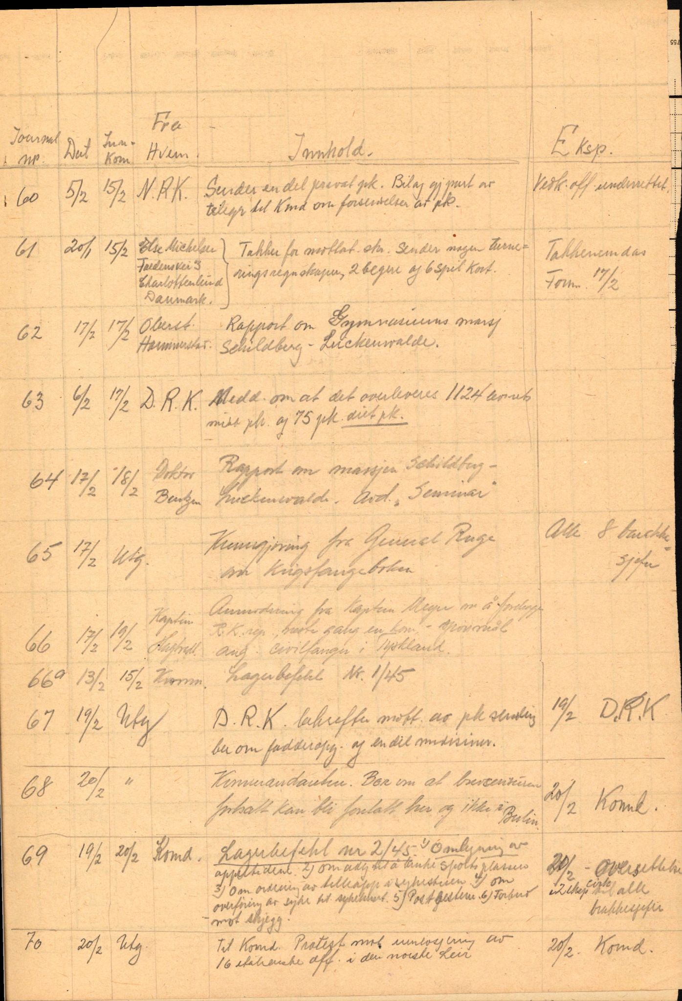 Forsvaret, Forsvarets krigshistoriske avdeling, AV/RA-RAFA-2017/Y/Yf/L0202: II-C-11-2103-2104  -  Norske offiserer i krigsfangenskap, 1940-1945, p. 478