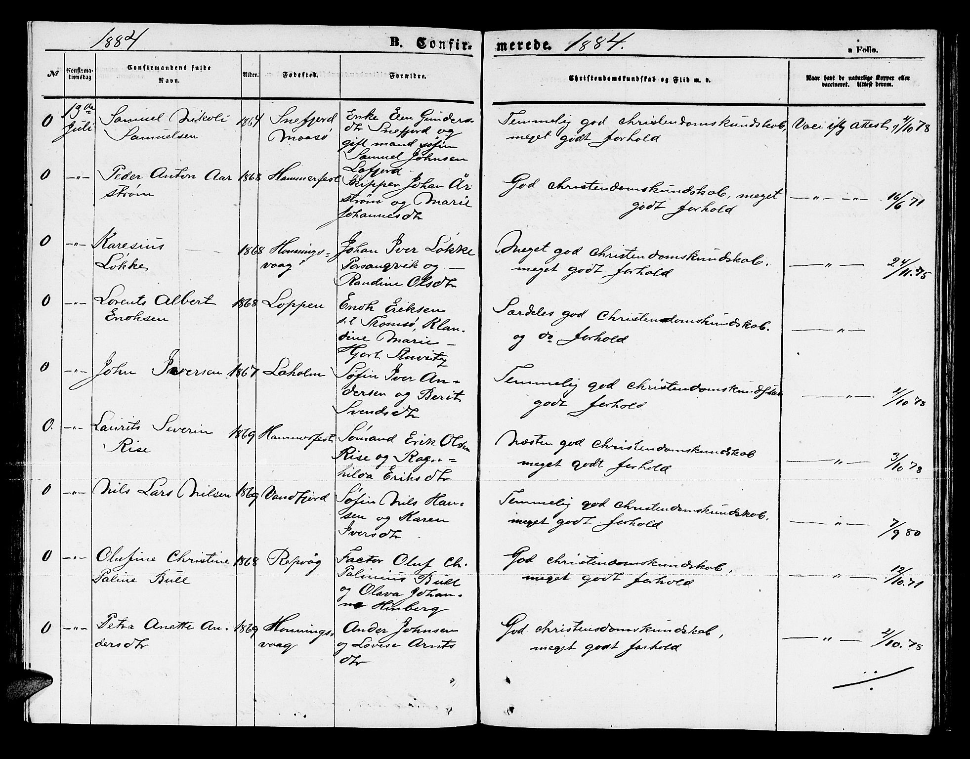 Måsøy sokneprestkontor, AV/SATØ-S-1348/H/Hb/L0003klokker: Parish register (copy) no. 3, 1861-1886