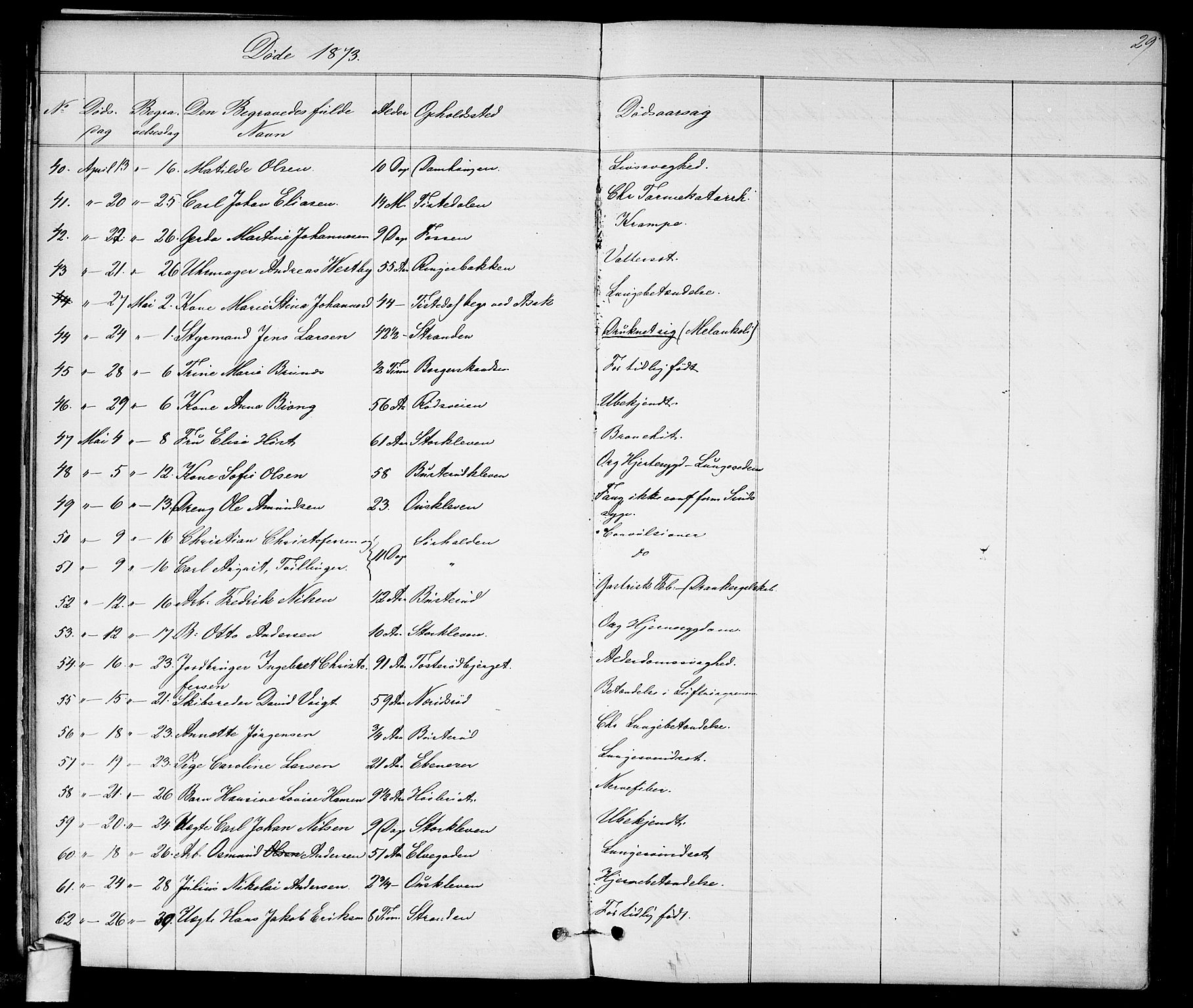 Halden prestekontor Kirkebøker, SAO/A-10909/G/Ga/L0007: Parish register (copy) no. 7, 1869-1884, p. 29