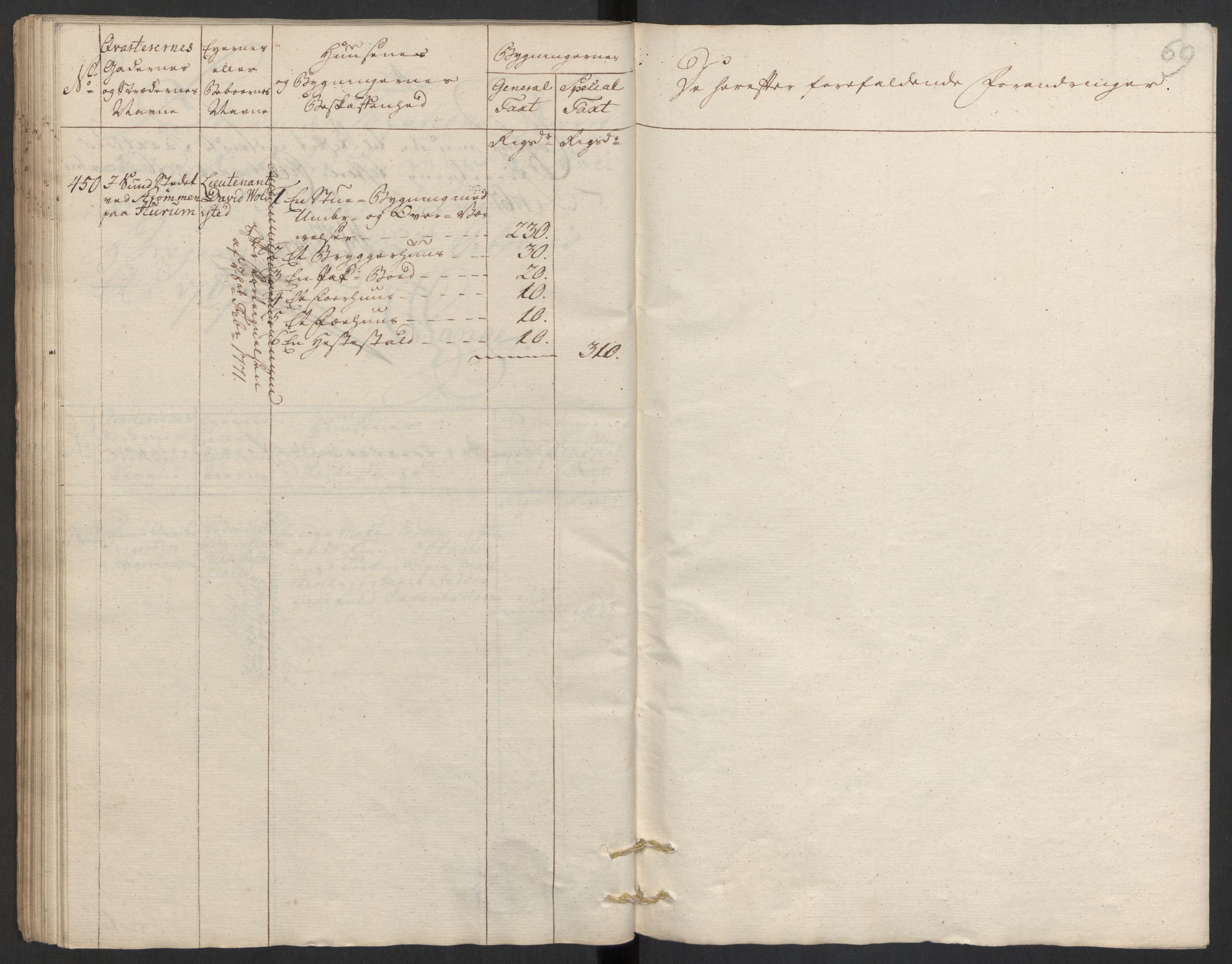 Kommersekollegiet, Brannforsikringskontoret 1767-1814, RA/EA-5458/F/Fa/L0008/0002: Bragernes / Branntakstprotokoll, 1767, p. 69