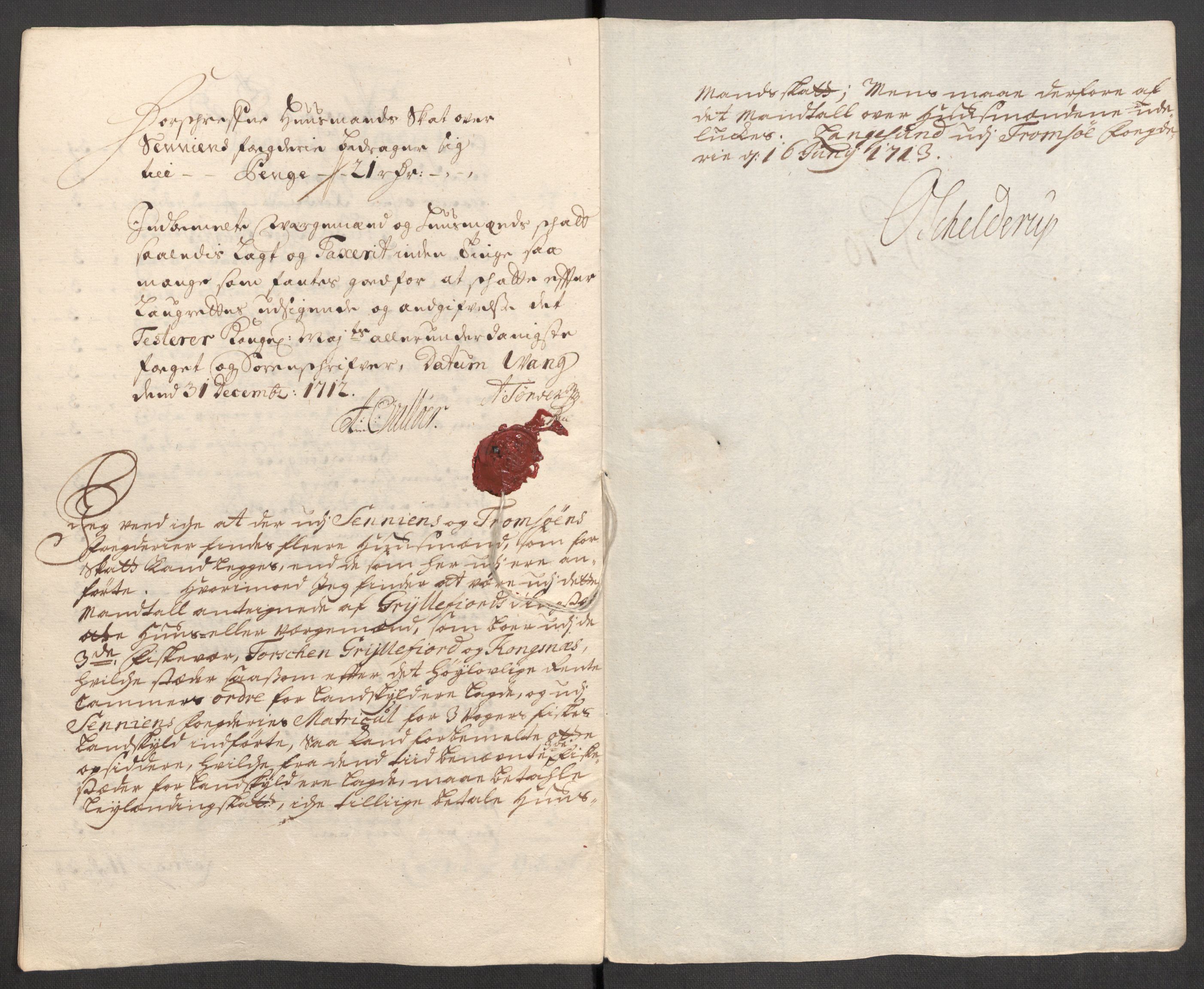 Rentekammeret inntil 1814, Reviderte regnskaper, Fogderegnskap, RA/EA-4092/R68/L4758: Fogderegnskap Senja og Troms, 1711-1712, p. 353