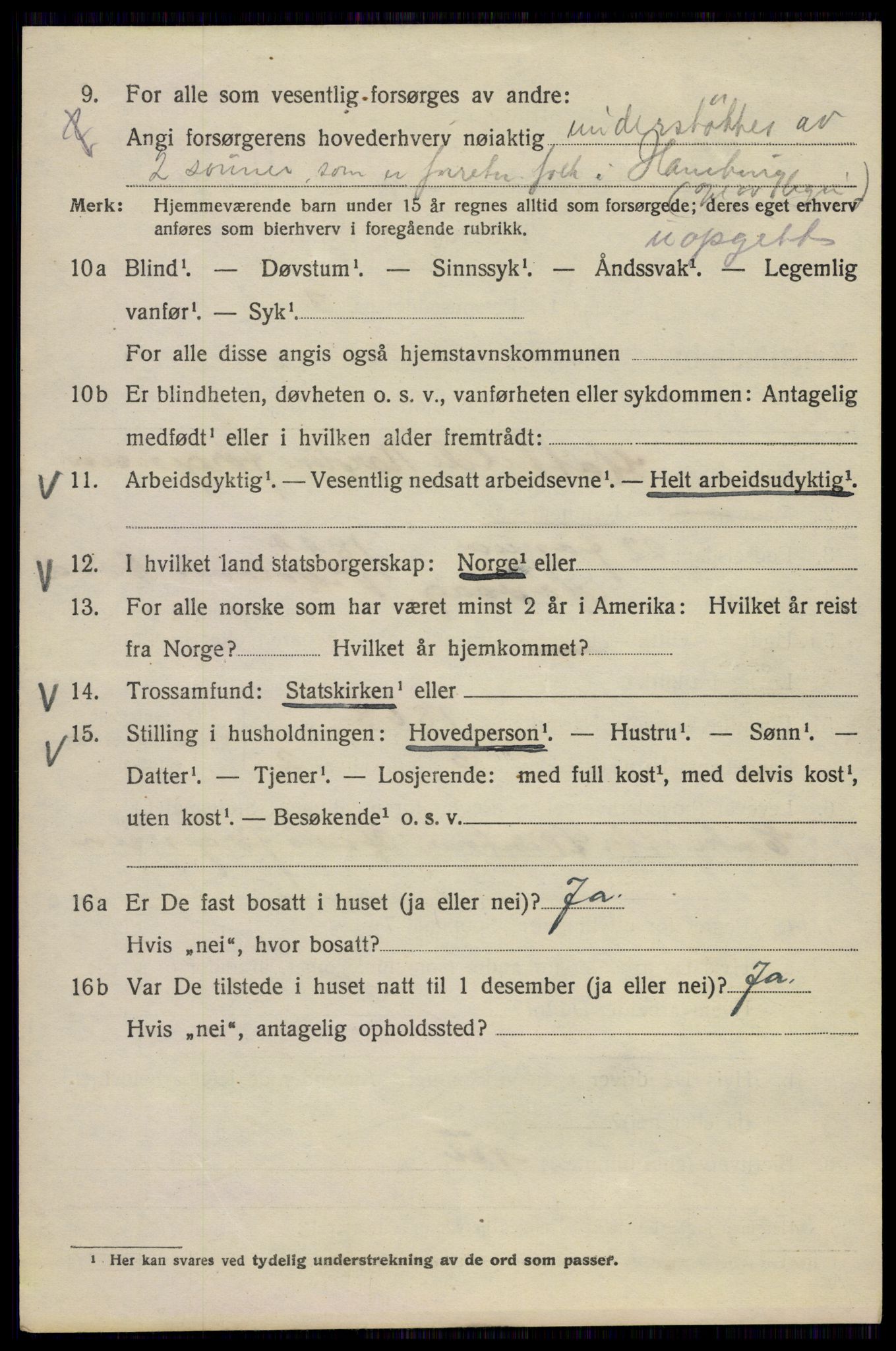 SAO, 1920 census for Kristiania, 1920, p. 323460