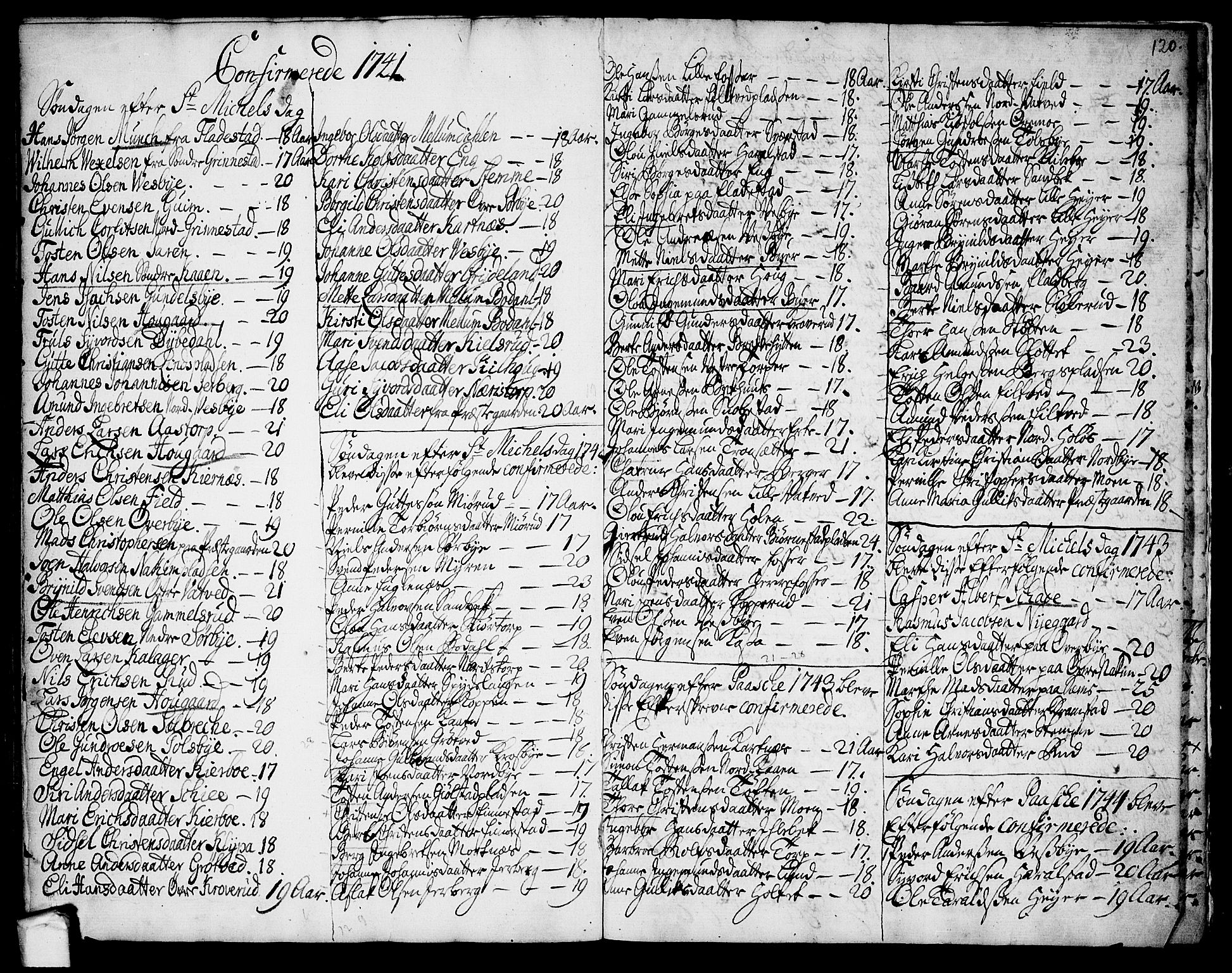 Rakkestad prestekontor Kirkebøker, SAO/A-2008/F/Fa/L0002: Parish register (official) no. I 2, 1741-1751, p. 120