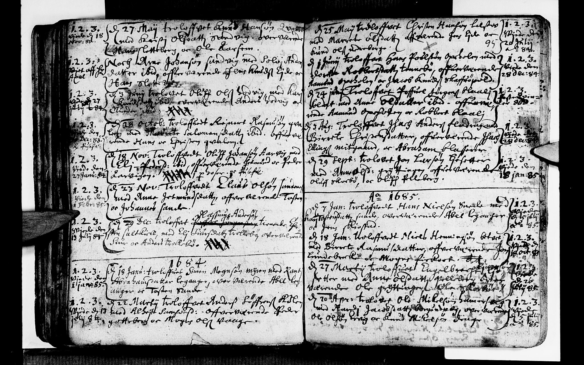 Selje sokneprestembete, SAB/A-99938/H/Ha/Haa/Haaa: Parish register (official) no. A 1, 1668-1696, p. 95