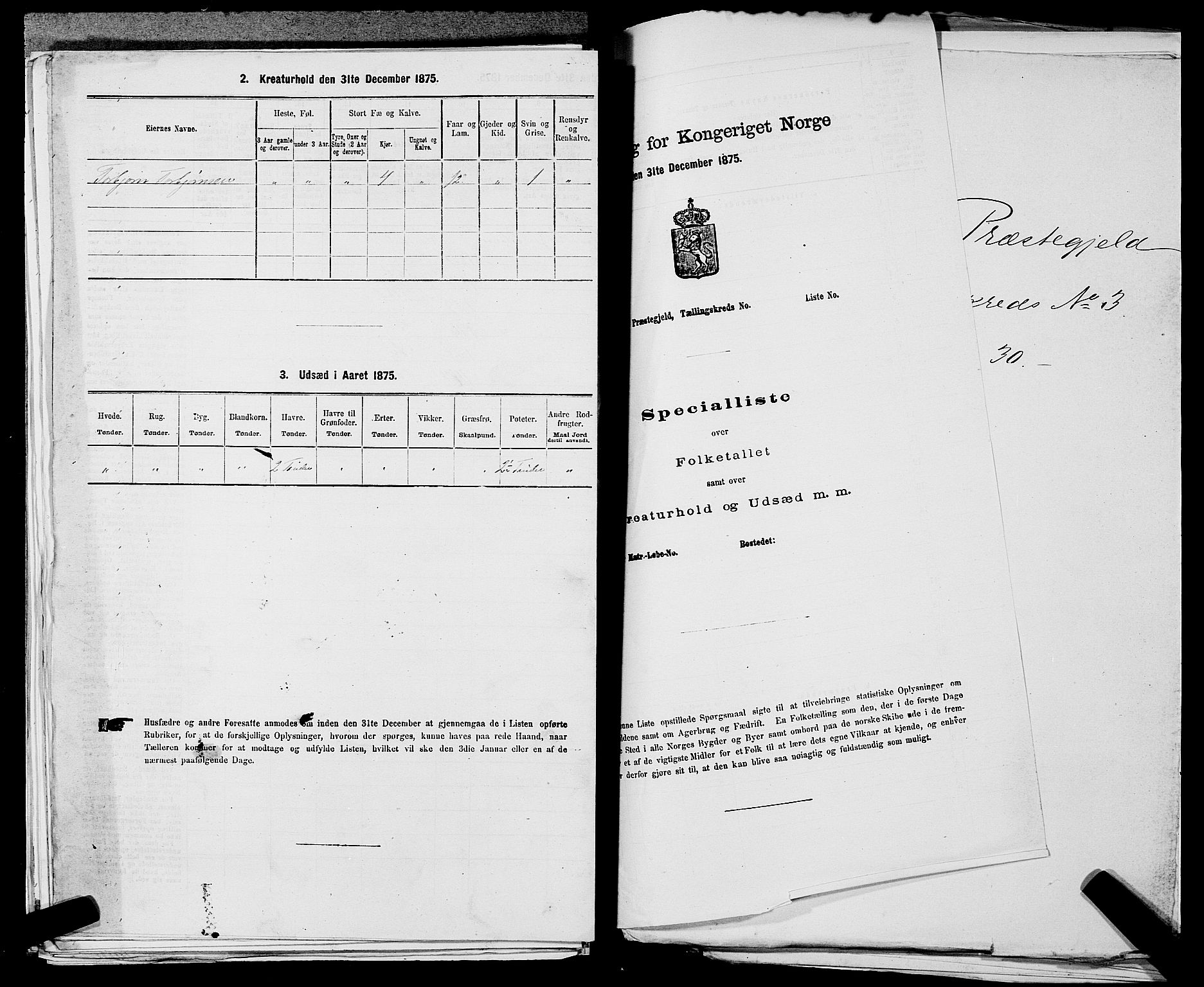 SAST, 1875 census for 1157P Vikedal, 1875, p. 339