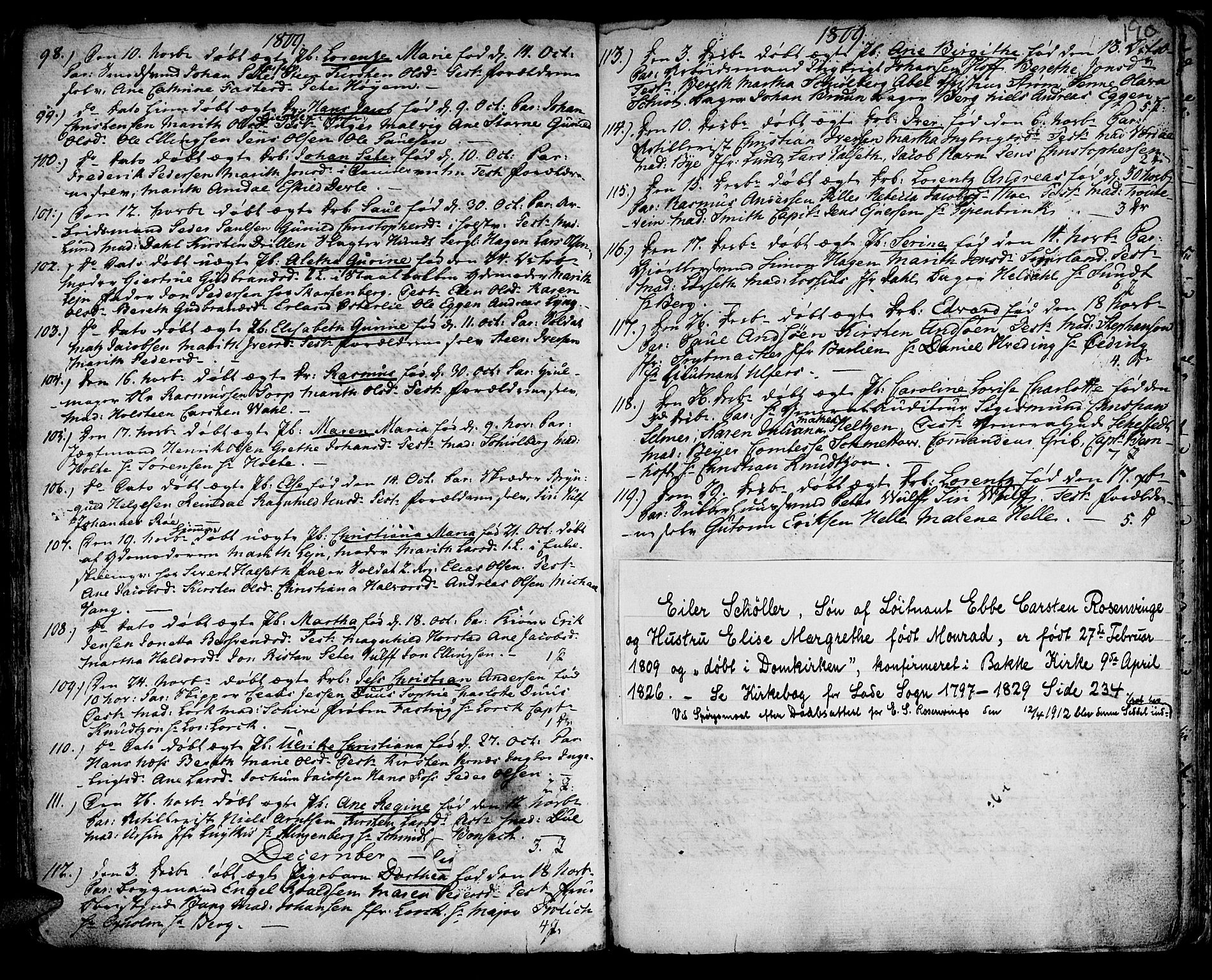 Ministerialprotokoller, klokkerbøker og fødselsregistre - Sør-Trøndelag, SAT/A-1456/601/L0039: Parish register (official) no. 601A07, 1770-1819, p. 190