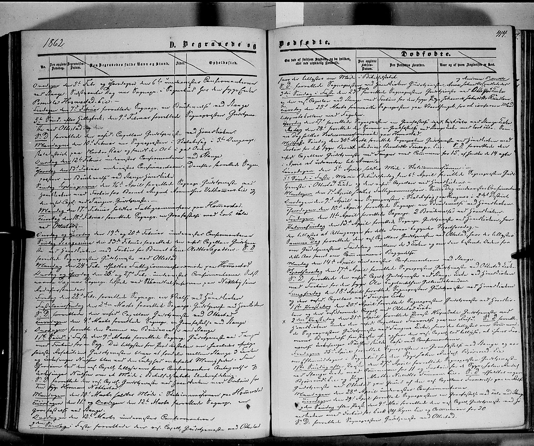 Stange prestekontor, AV/SAH-PREST-002/K/L0012: Parish register (official) no. 12, 1852-1862, p. 414