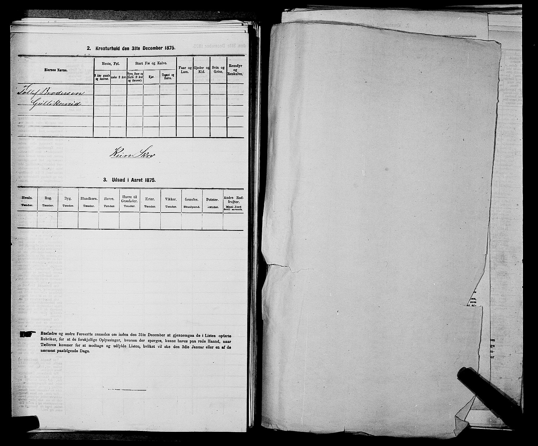 SAKO, 1875 census for 0712P Skoger, 1875, p. 830