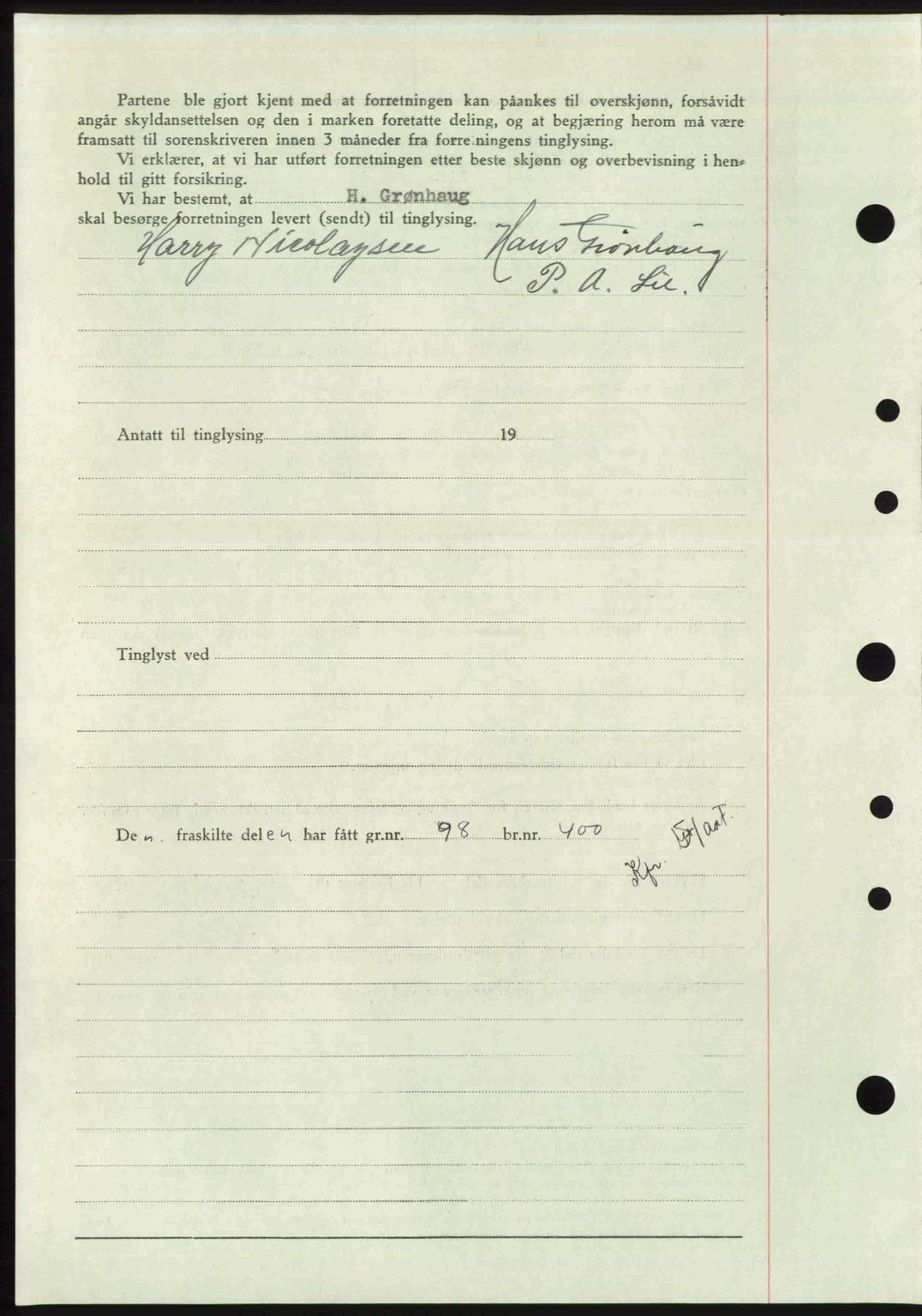 Idd og Marker sorenskriveri, AV/SAO-A-10283/G/Gb/Gbb/L0008: Mortgage book no. A8, 1946-1946, Diary no: : 646/1946