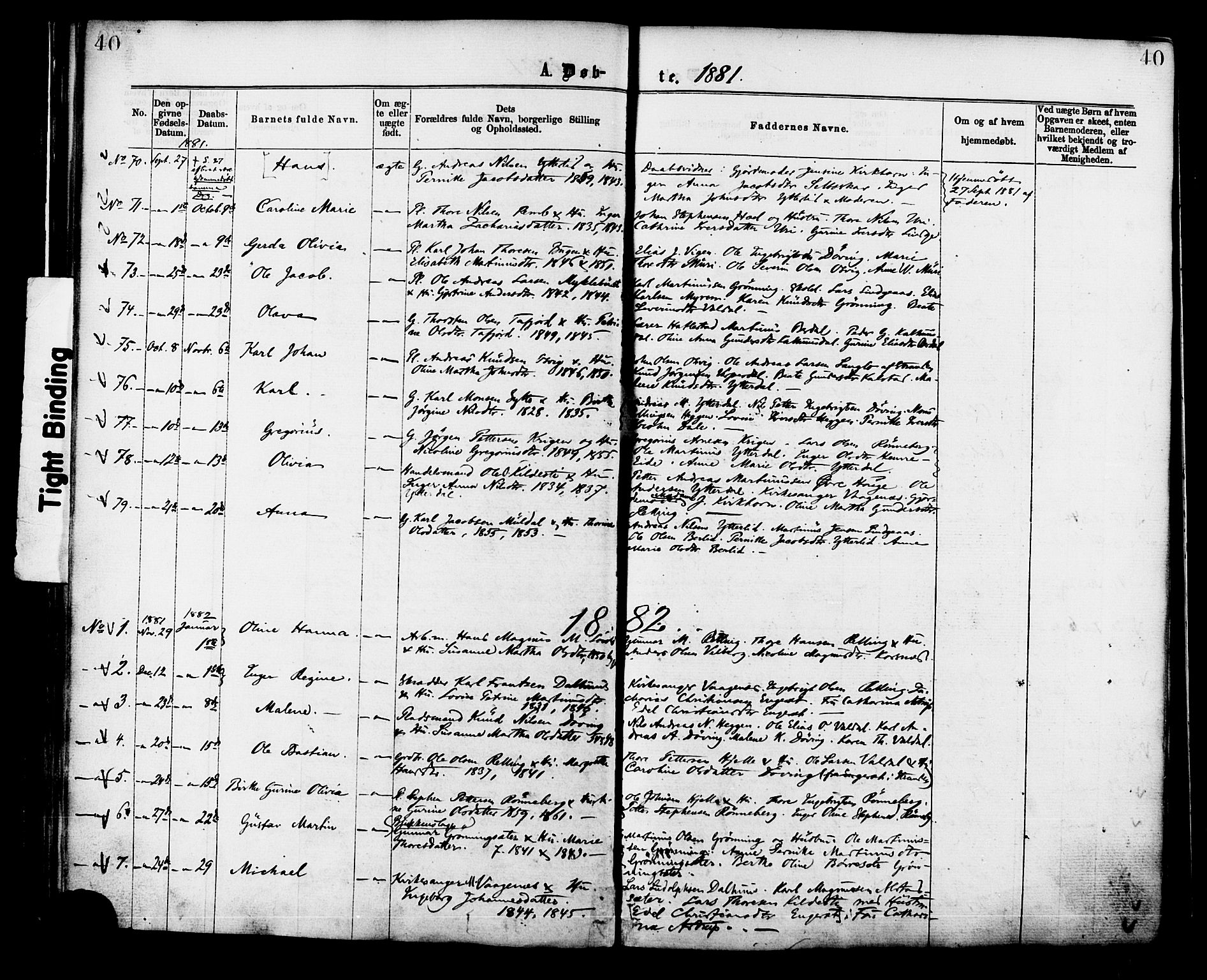 Ministerialprotokoller, klokkerbøker og fødselsregistre - Møre og Romsdal, AV/SAT-A-1454/519/L0254: Parish register (official) no. 519A13, 1868-1883, p. 40