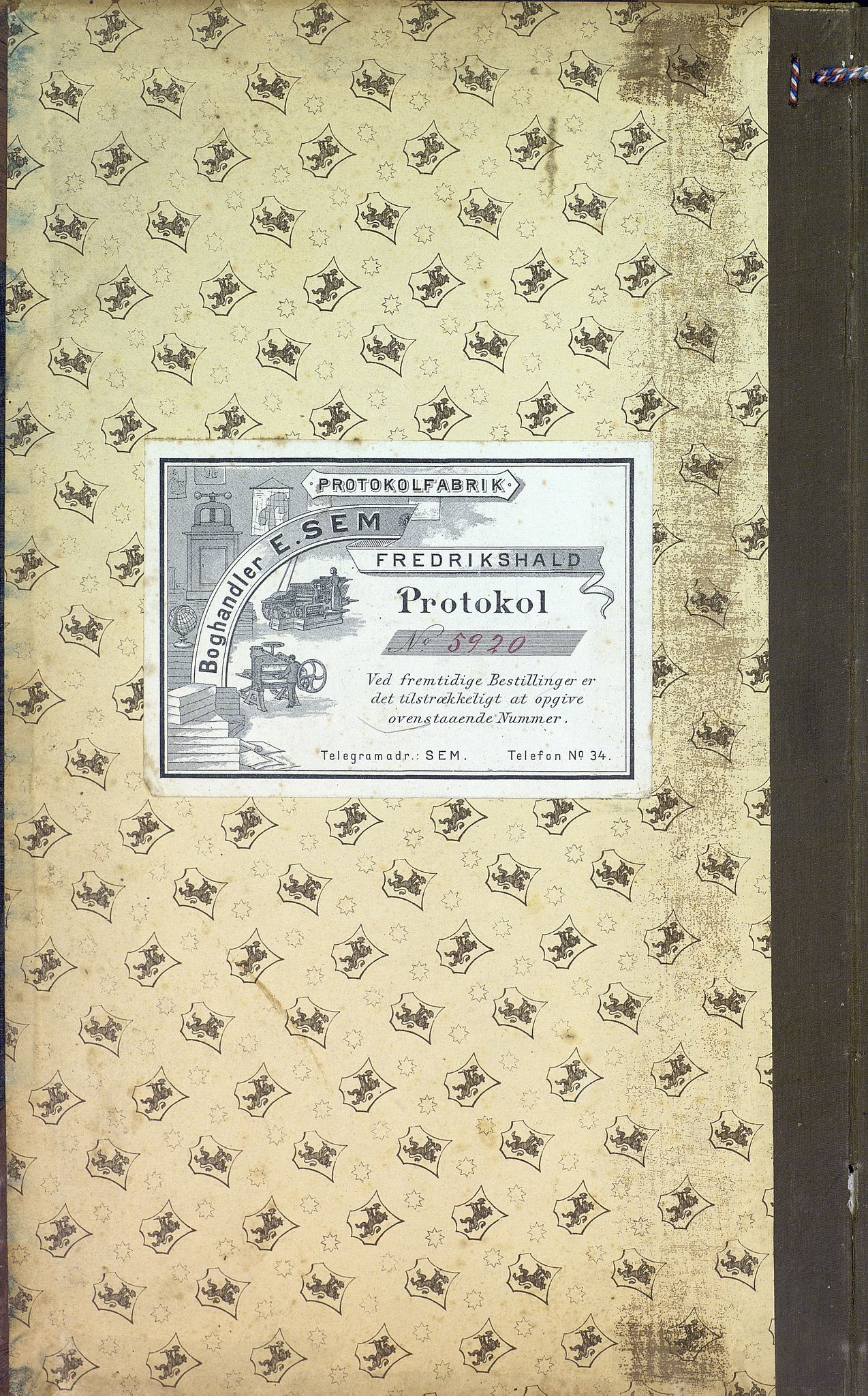 Tonstad kommune - Formannskapet/Kommunestyret, ARKSOR/1046TO120/A/L0001: Møtebok, 1905-1917