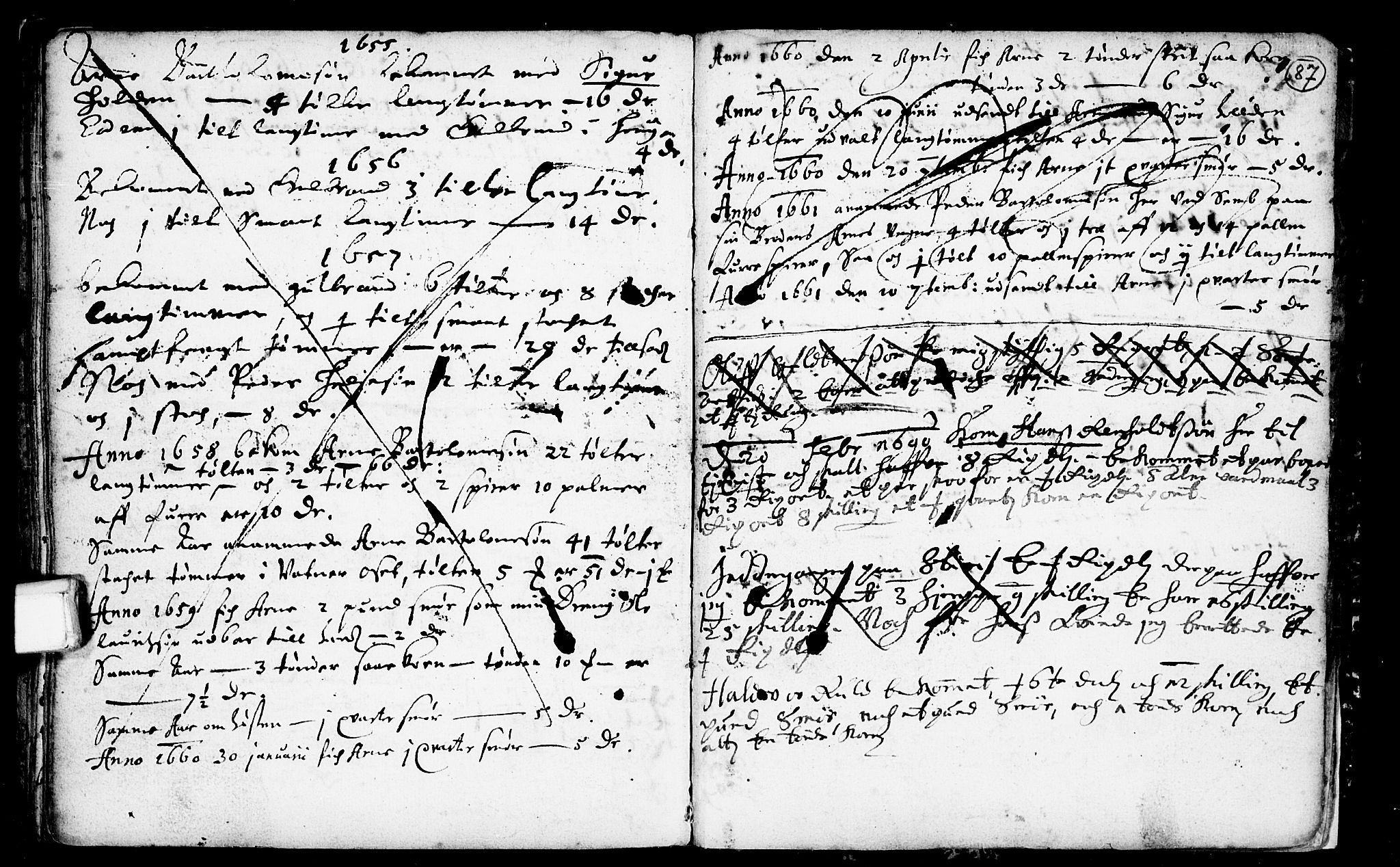 Heddal kirkebøker, SAKO/A-268/F/Fa/L0001: Parish register (official) no. I 1, 1648-1699, p. 87