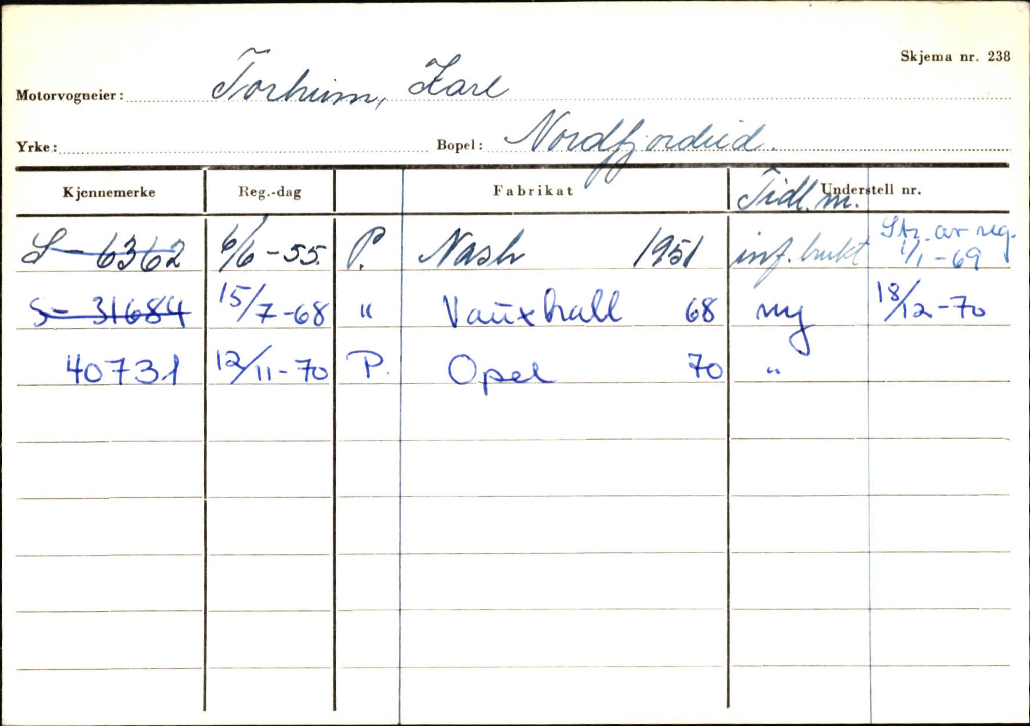 Statens vegvesen, Sogn og Fjordane vegkontor, AV/SAB-A-5301/4/F/L0130: Eigarregister Eid T-Å. Høyanger A-O, 1945-1975, p. 49