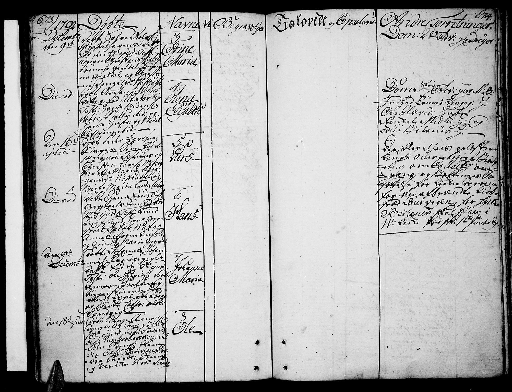 Lista sokneprestkontor, AV/SAK-1111-0027/F/Fa/L0004: Parish register (official) no. A 4, 1768-1794, p. 673-674