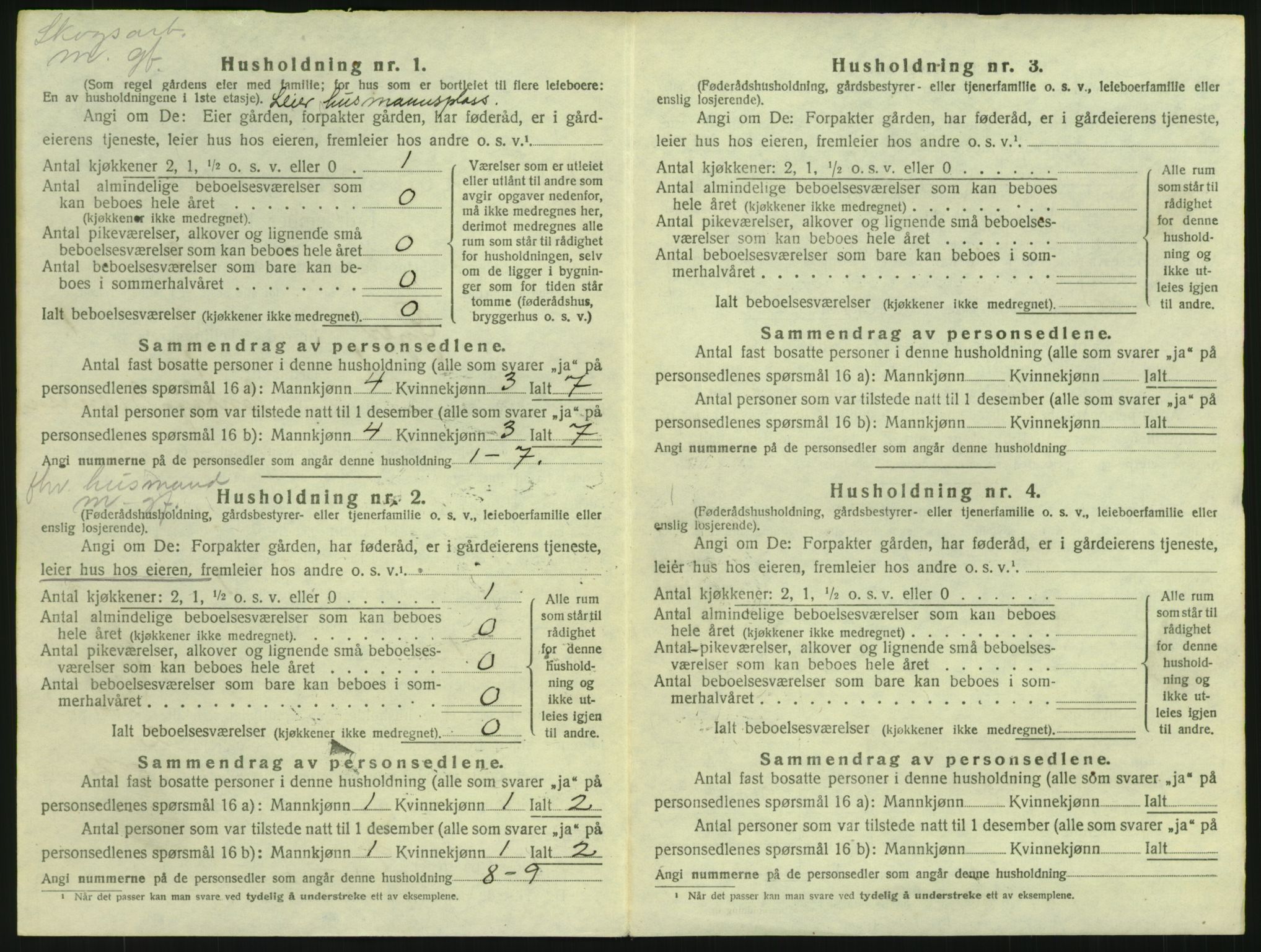 SAH, 1920 census for Øyer, 1920, p. 42