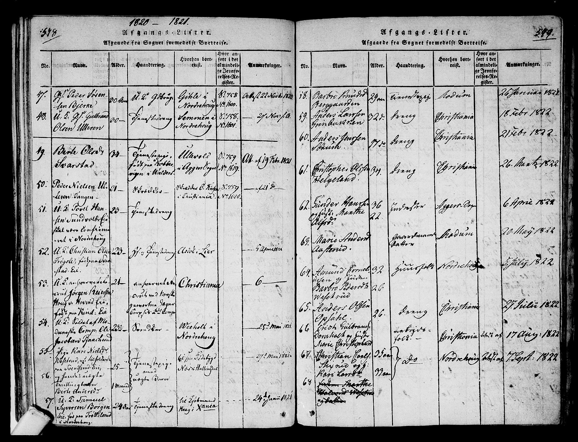 Hole kirkebøker, SAKO/A-228/F/Fa/L0004: Parish register (official) no. I 4, 1814-1833, p. 578-579