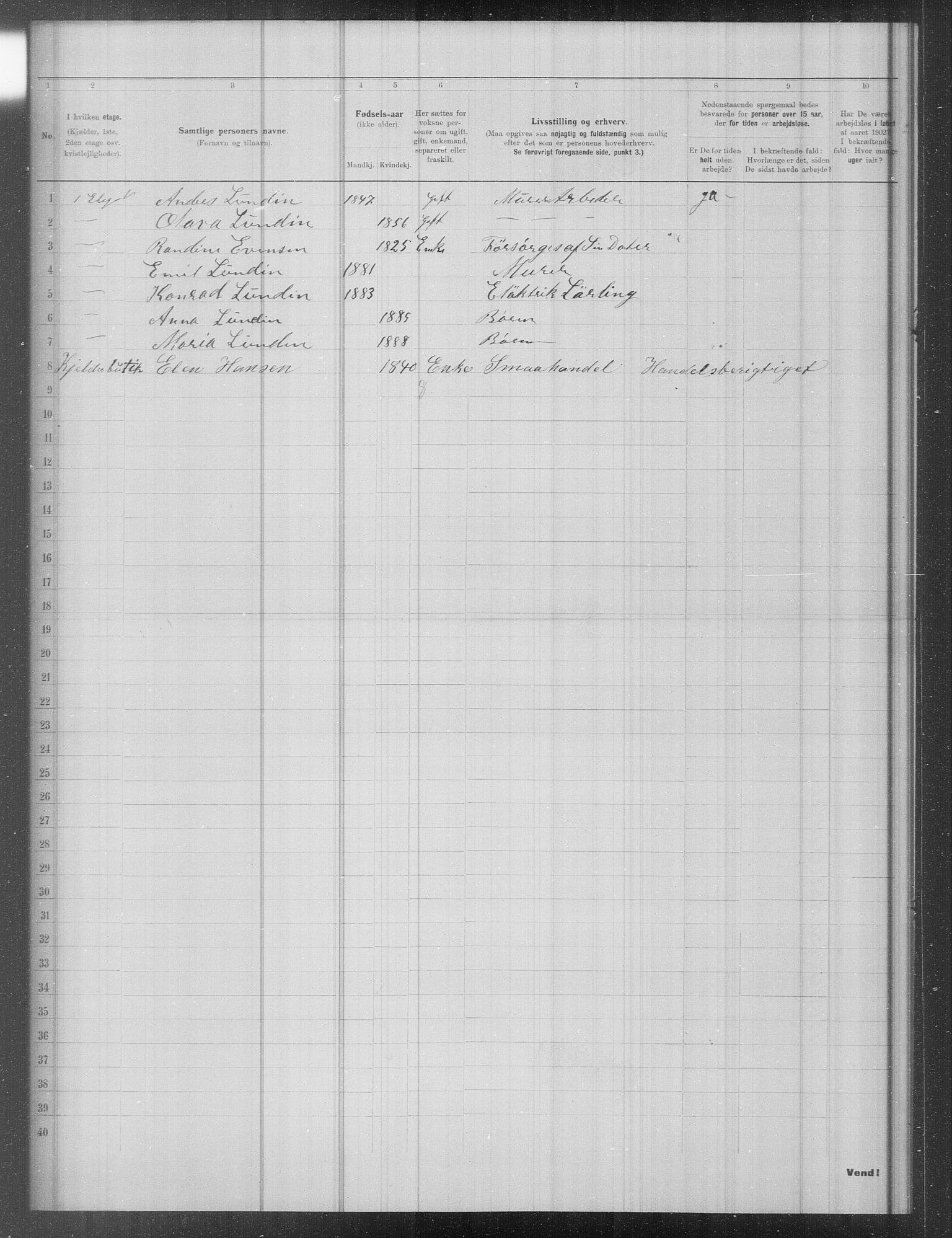 OBA, Municipal Census 1902 for Kristiania, 1902, p. 14043