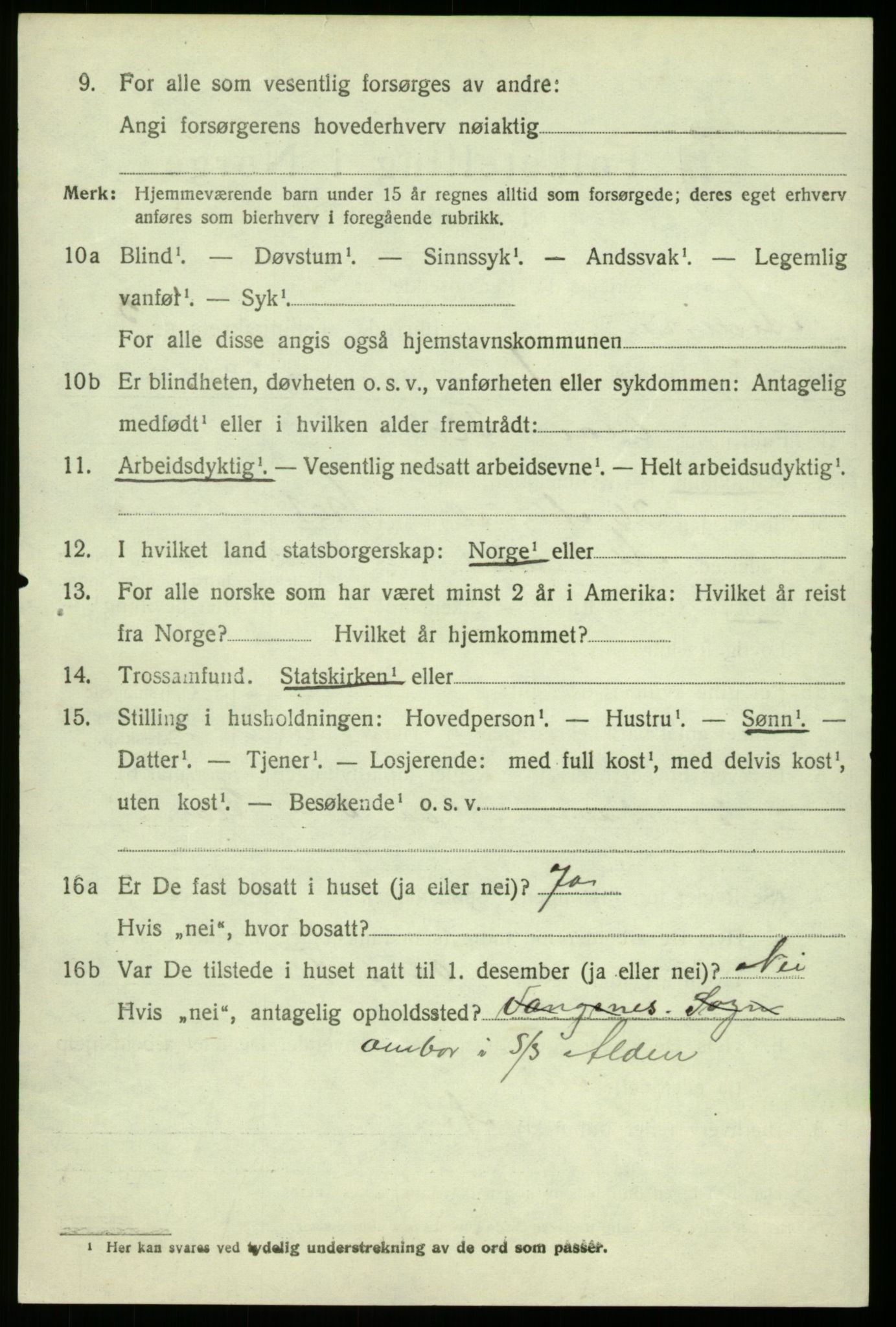 SAB, 1920 census for Alversund, 1920, p. 3859