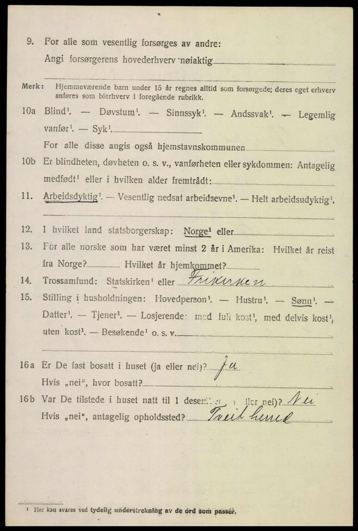 SAK, 1920 census for Øvrebø, 1920, p. 957