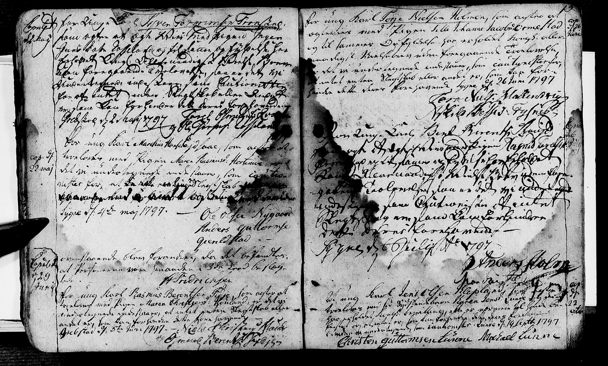 Søgne sokneprestkontor, SAK/1111-0037/F/Fa/Fab/L0007: Parish register (official) no. A 7, 1791-1851, p. 15