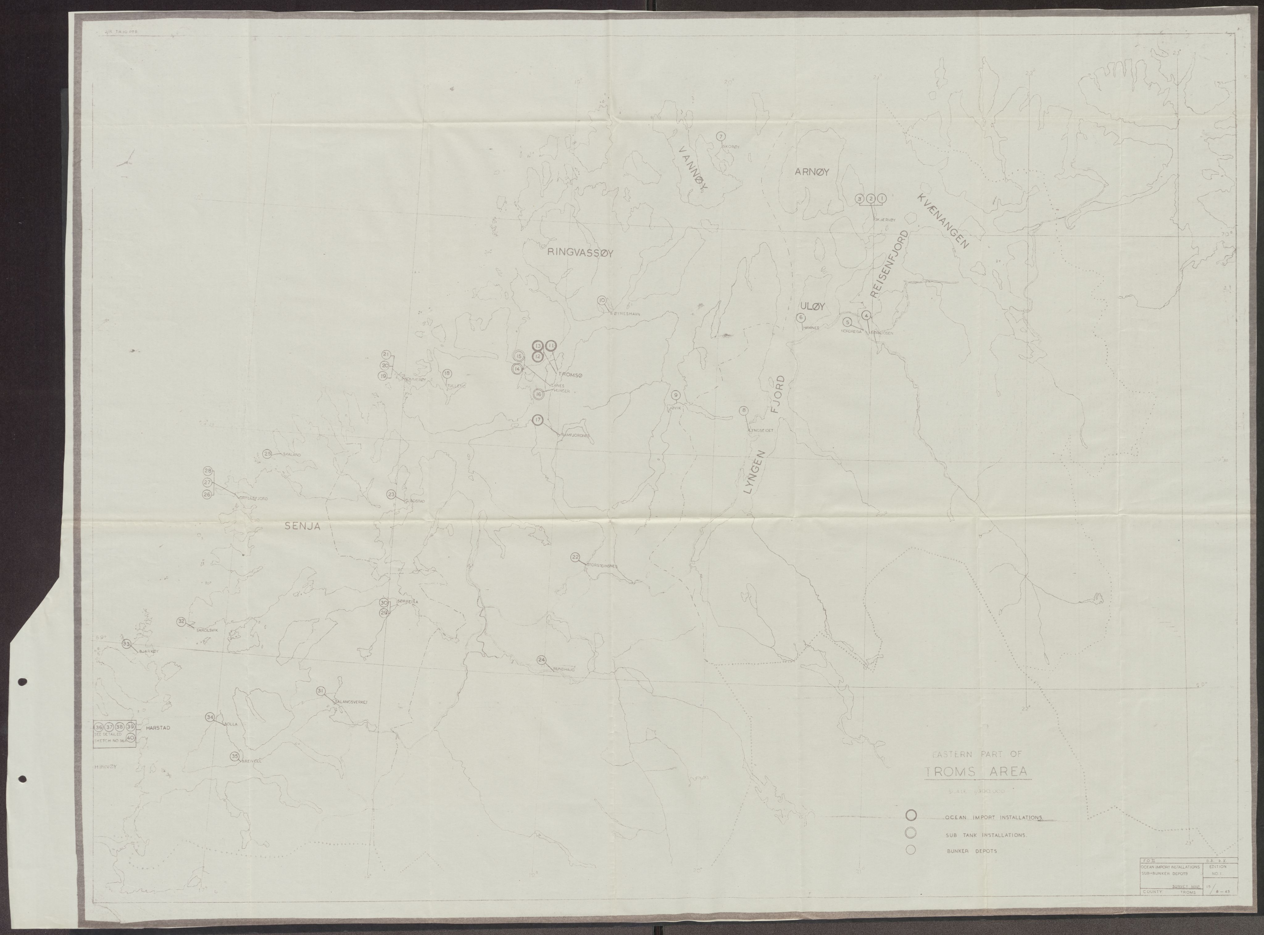 Forsvaret, Forsvarets overkommando II, AV/RA-RAFA-3915/D/Dd/L0022: Troms 2, 1942-1945, p. 450