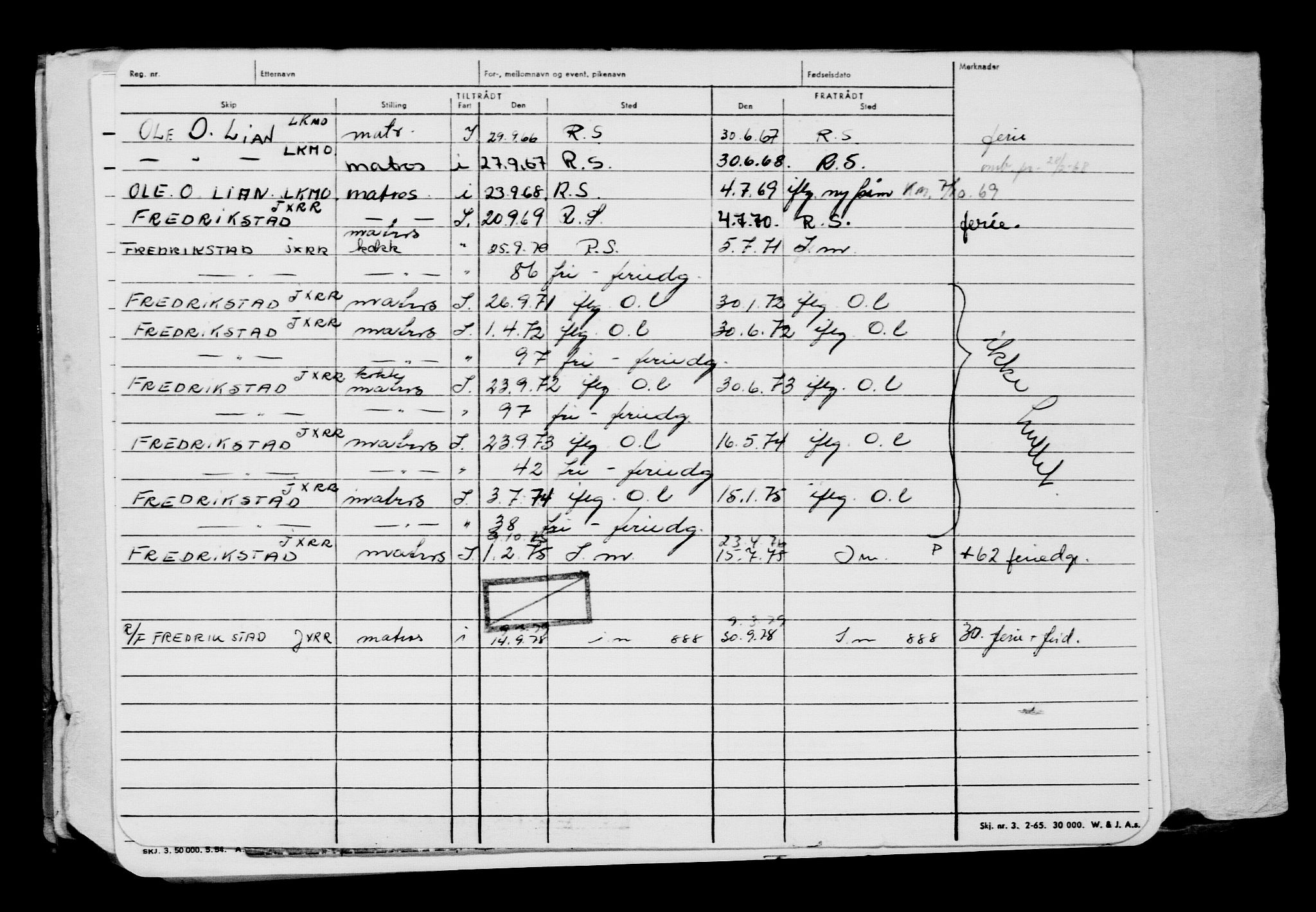 Direktoratet for sjømenn, AV/RA-S-3545/G/Gb/L0128: Hovedkort, 1915, p. 154