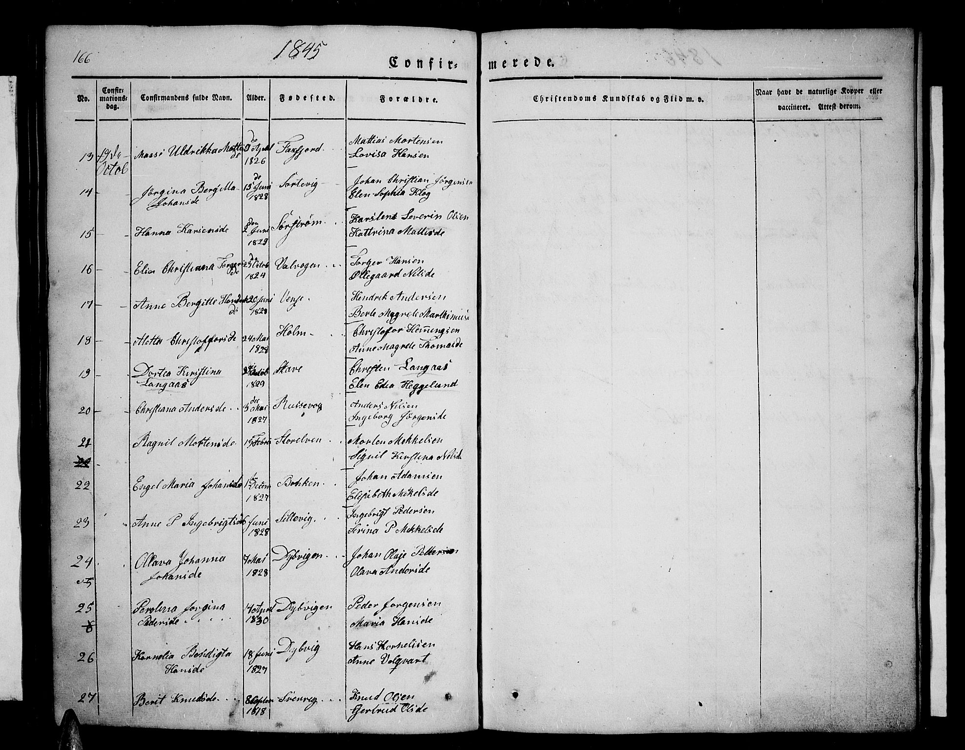 Tranøy sokneprestkontor, AV/SATØ-S-1313/I/Ia/Iab/L0001klokker: Parish register (copy) no. 1, 1835-1853, p. 166