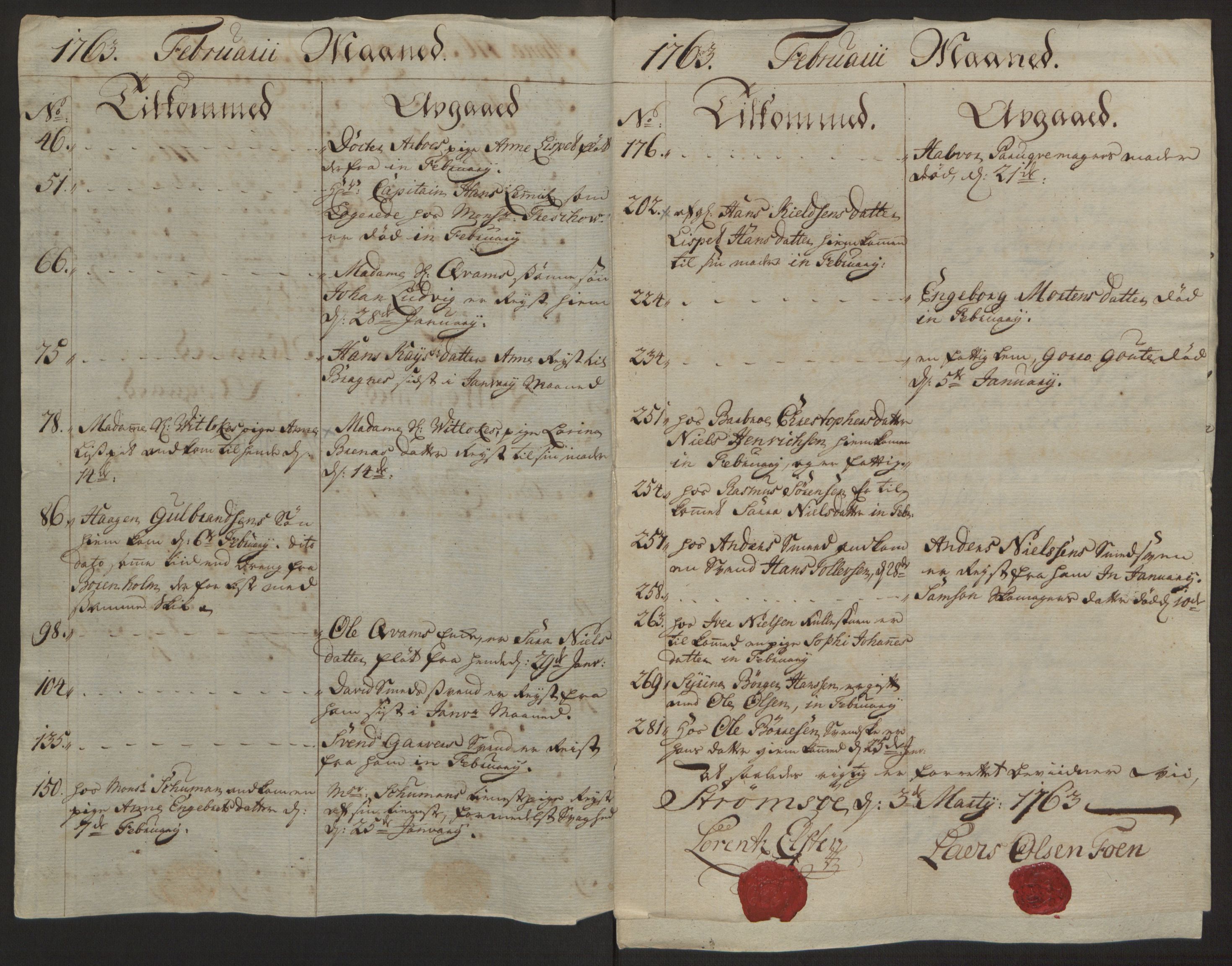 Rentekammeret inntil 1814, Reviderte regnskaper, Byregnskaper, AV/RA-EA-4066/R/Rg/L0144/0001: [G4] Kontribusjonsregnskap / Ekstraskatt, 1762-1767, p. 123