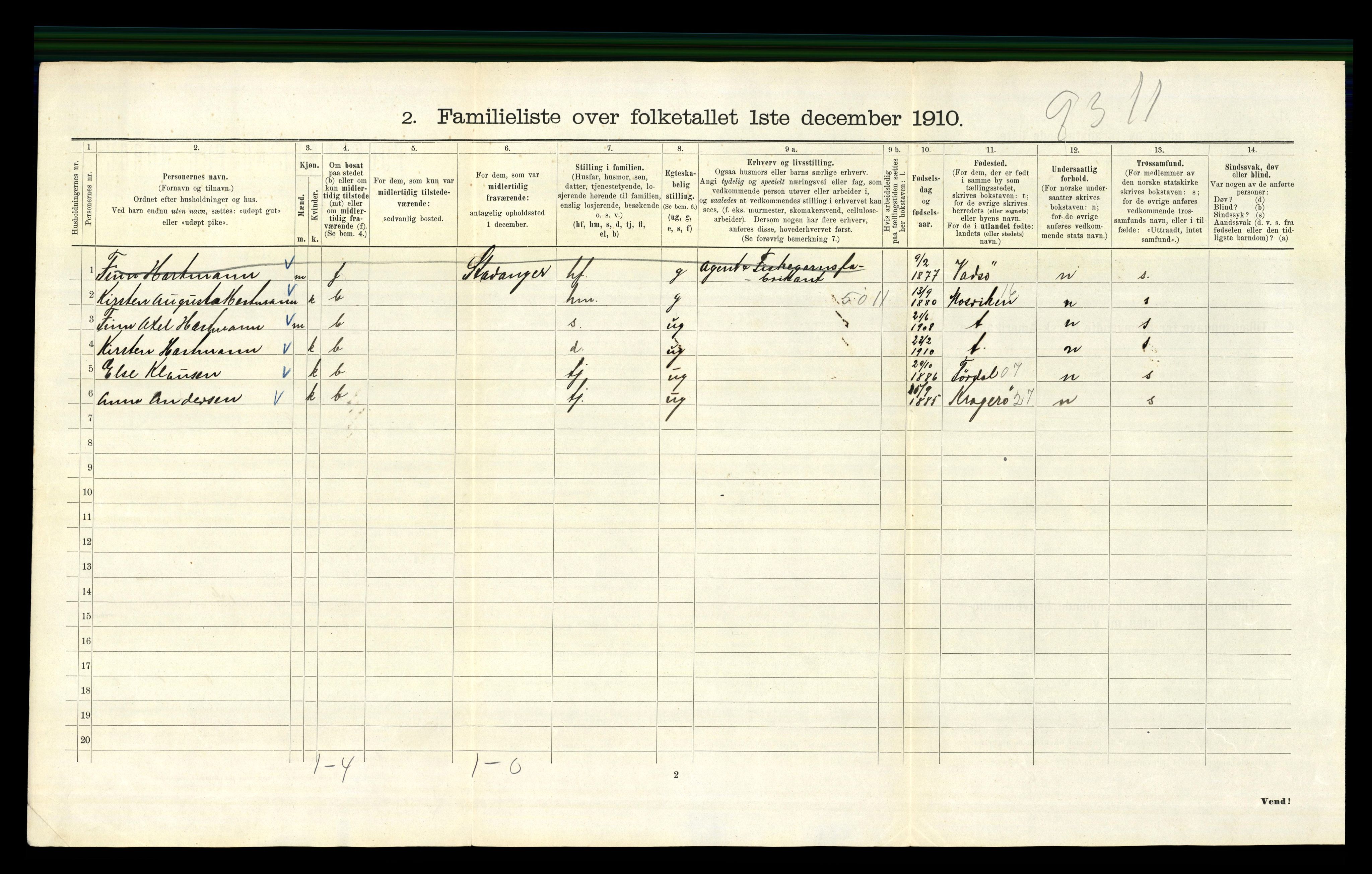 RA, 1910 census for Kristiania, 1910, p. 7470