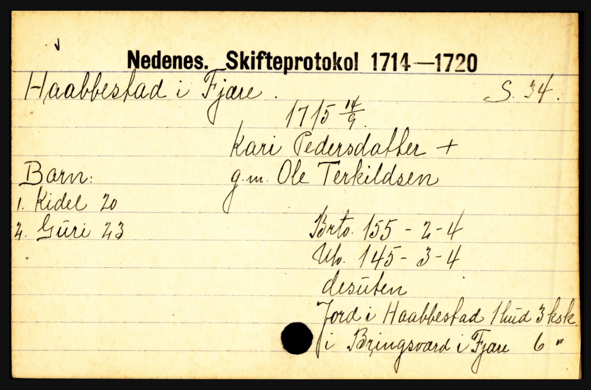 Nedenes sorenskriveri før 1824, AV/SAK-1221-0007/H, p. 13761