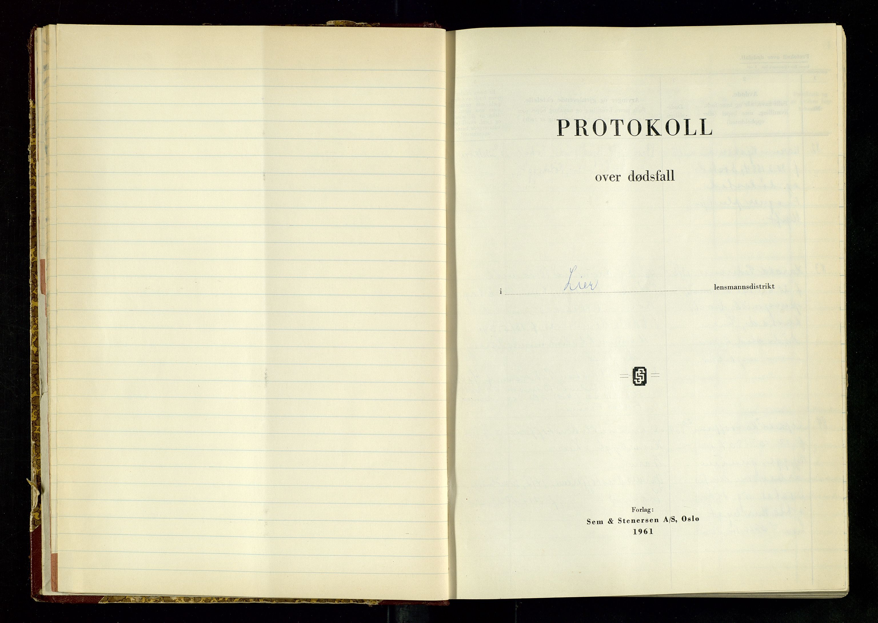 Lier lensmannskontor, AV/SAKO-A-507/H/Ha/L0014: Dødsfallsprotokoll, 1964-1967