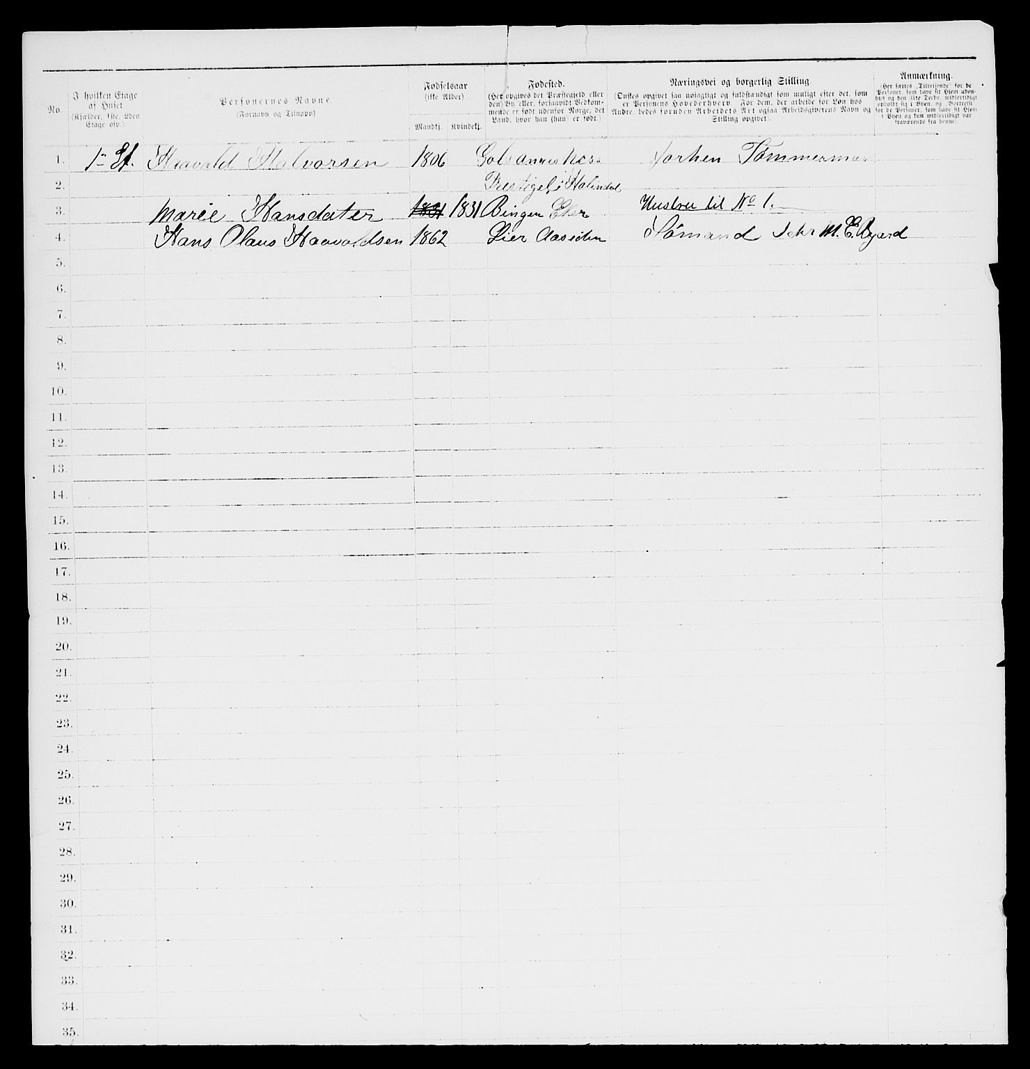 SAKO, 1885 census for 0602 Drammen, 1885, p. 3440