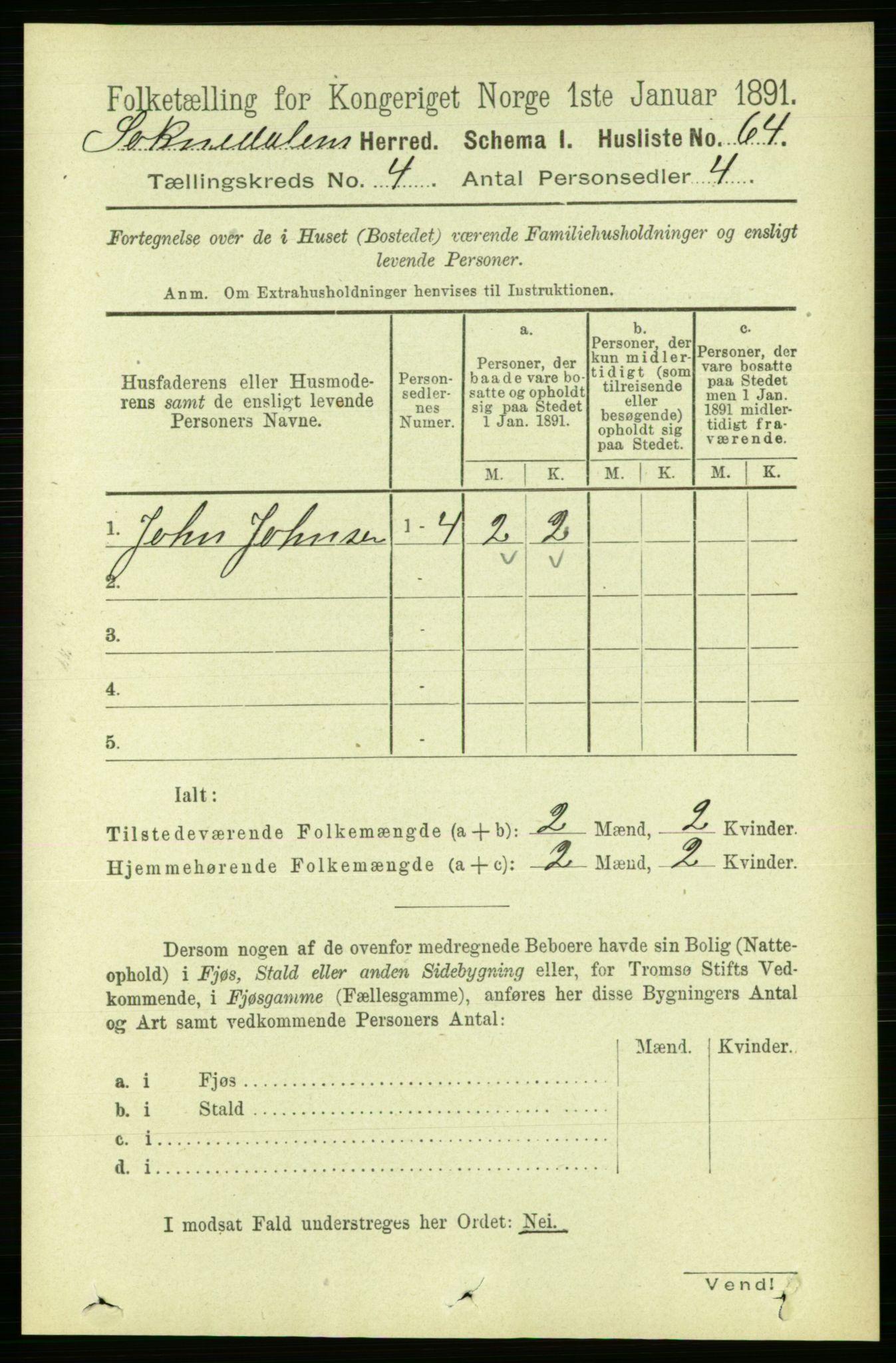 RA, 1891 census for 1649 Soknedal, 1891, p. 1589