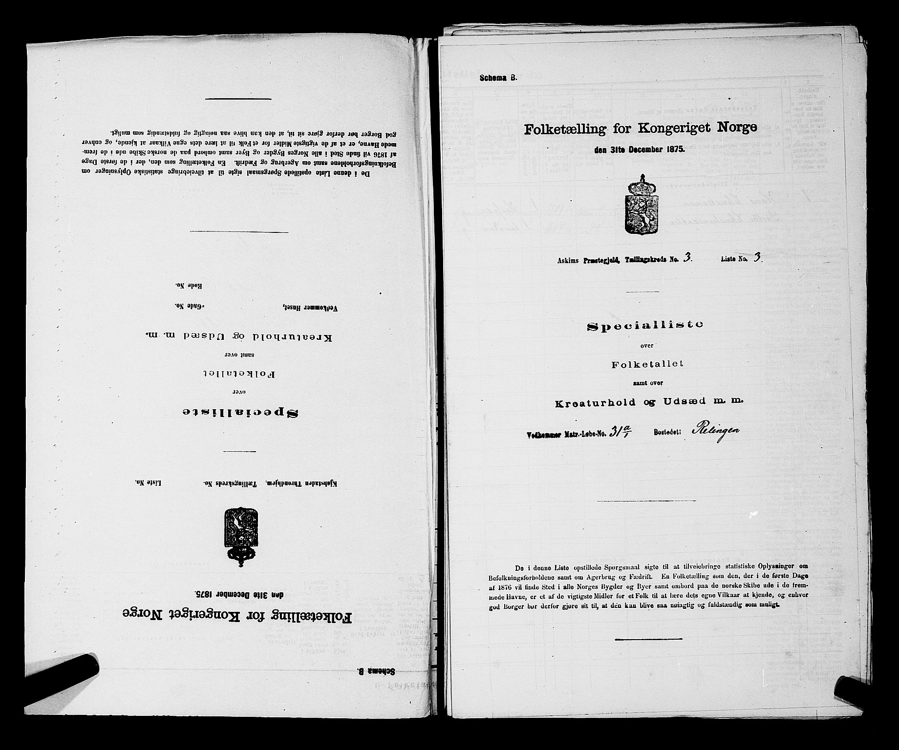 RA, 1875 census for 0124P Askim, 1875, p. 158