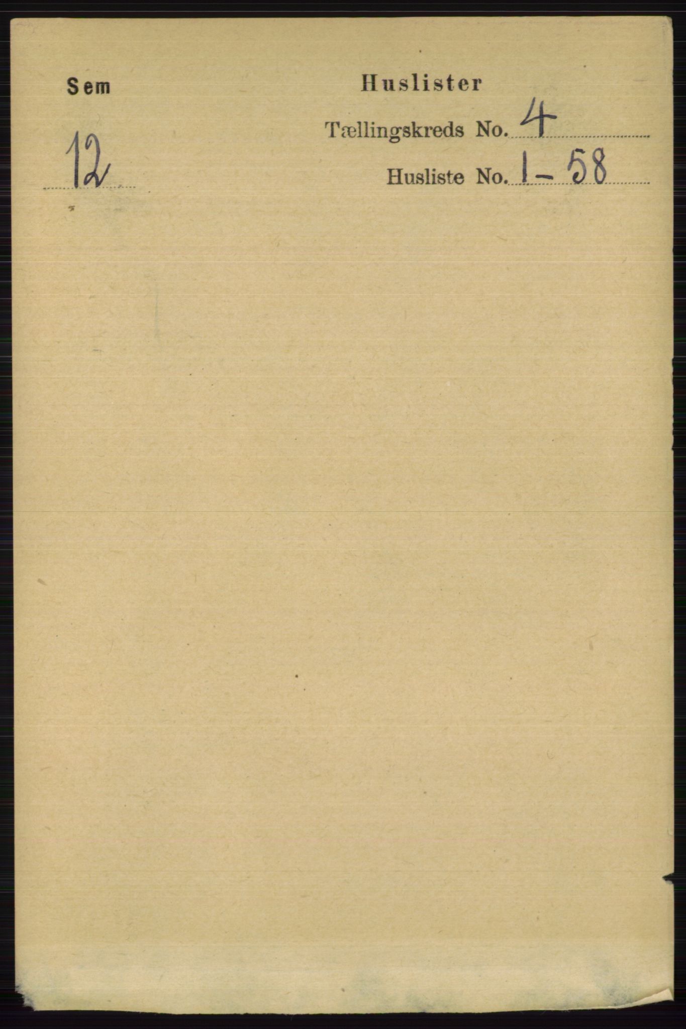 RA, 1891 census for 0721 Sem, 1891, p. 1479