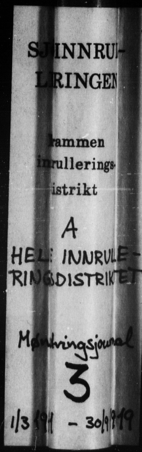 Drammen innrulleringsdistrikt, SAKO/A-781/H/Ha/L0003: Mønstringsjournal, 1911-1919, p. 1