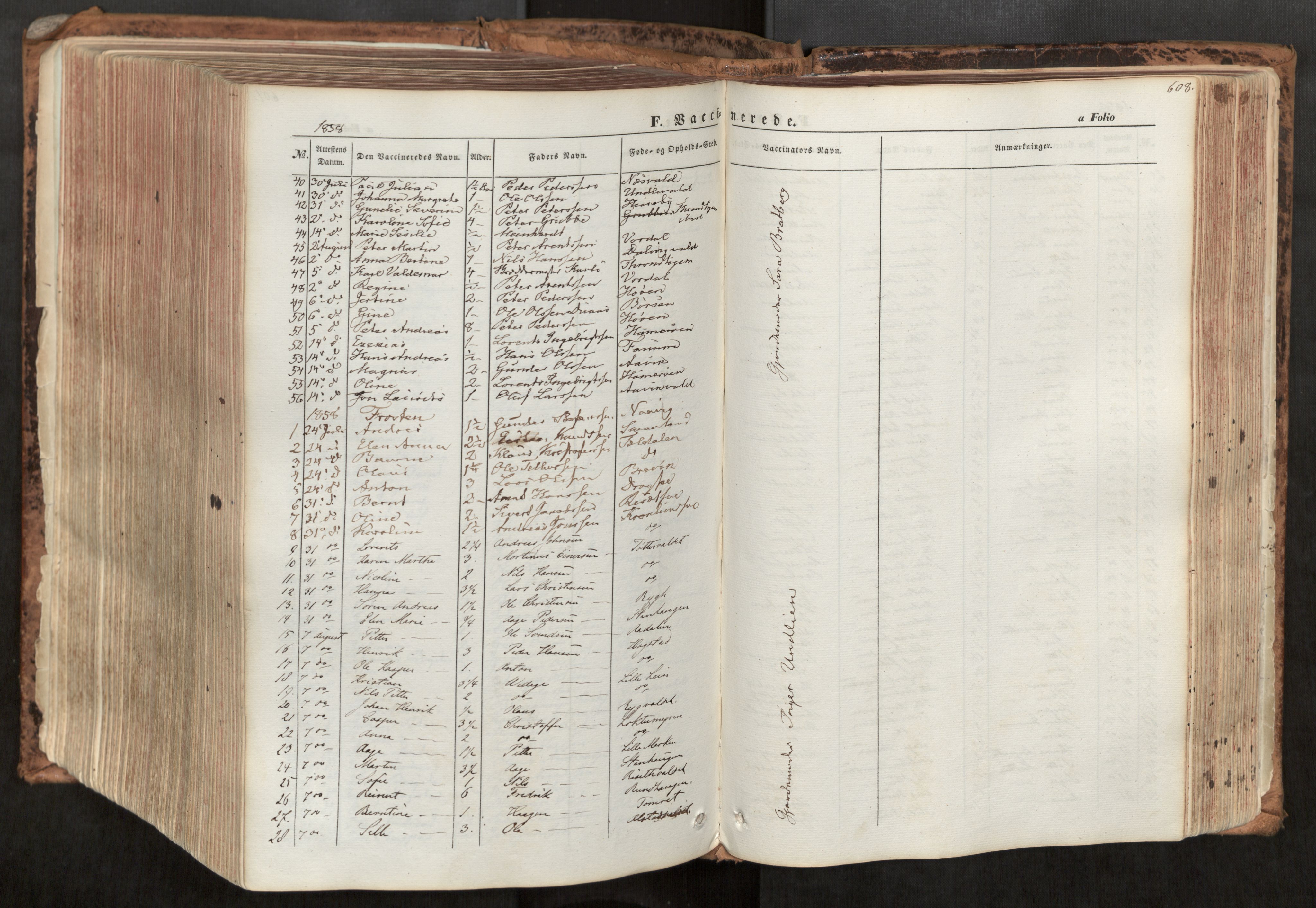 Ministerialprotokoller, klokkerbøker og fødselsregistre - Nord-Trøndelag, SAT/A-1458/713/L0116: Parish register (official) no. 713A07, 1850-1877, p. 608