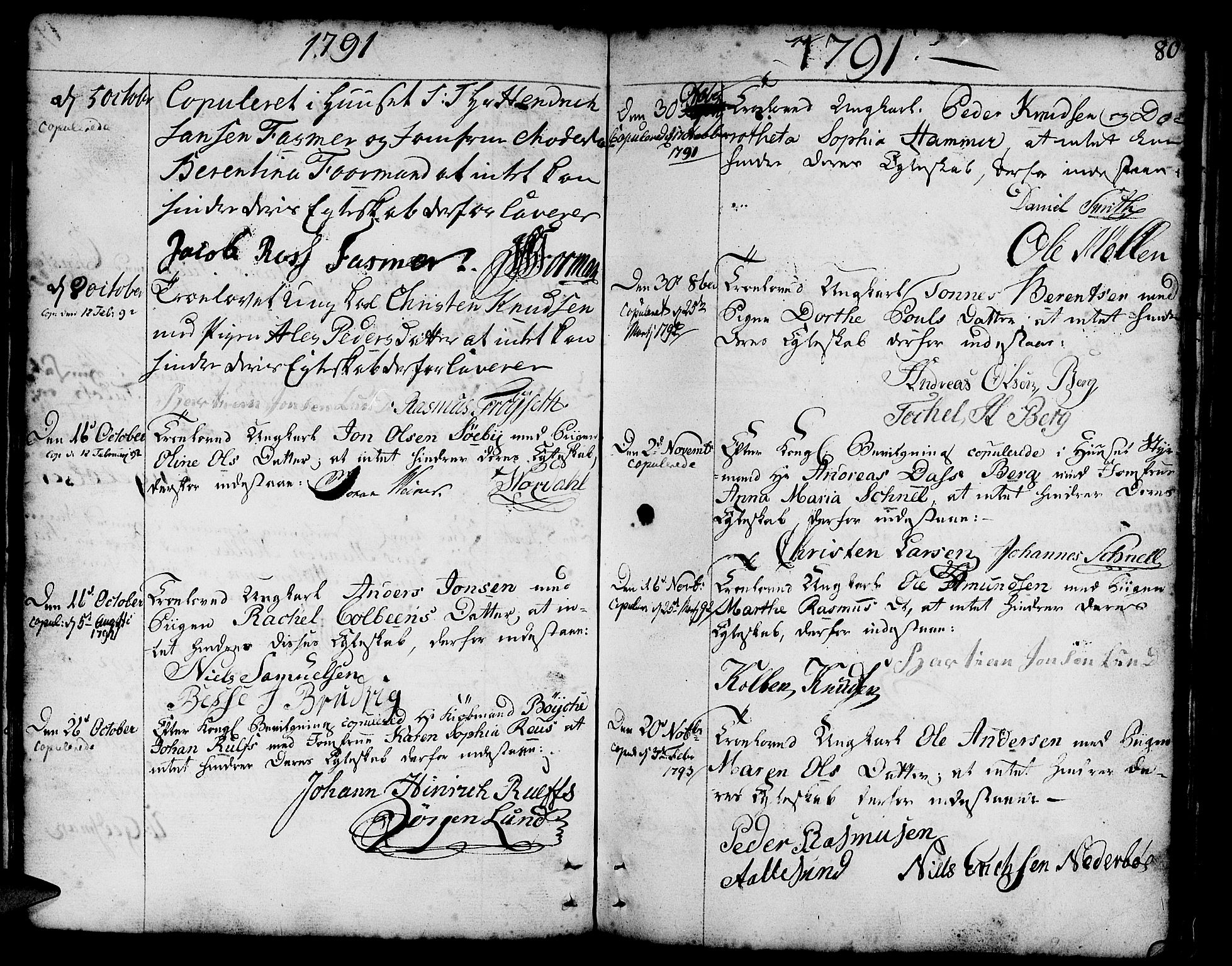 Nykirken Sokneprestembete, AV/SAB-A-77101/H/Haa/L0008: Parish register (official) no. A 8, 1776-1814, p. 80